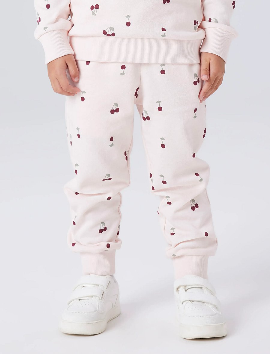 name it - NMFVALBA SWE PANT UNB NOOS - dressipüksid - crystal pink - 0