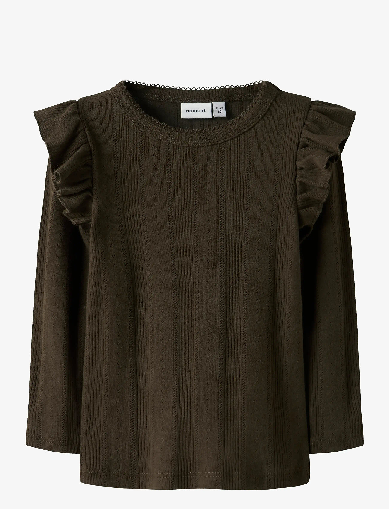 name it - NMFJULIA LS SLIM TOP NOOS - langærmede t-shirts - delicioso - 0