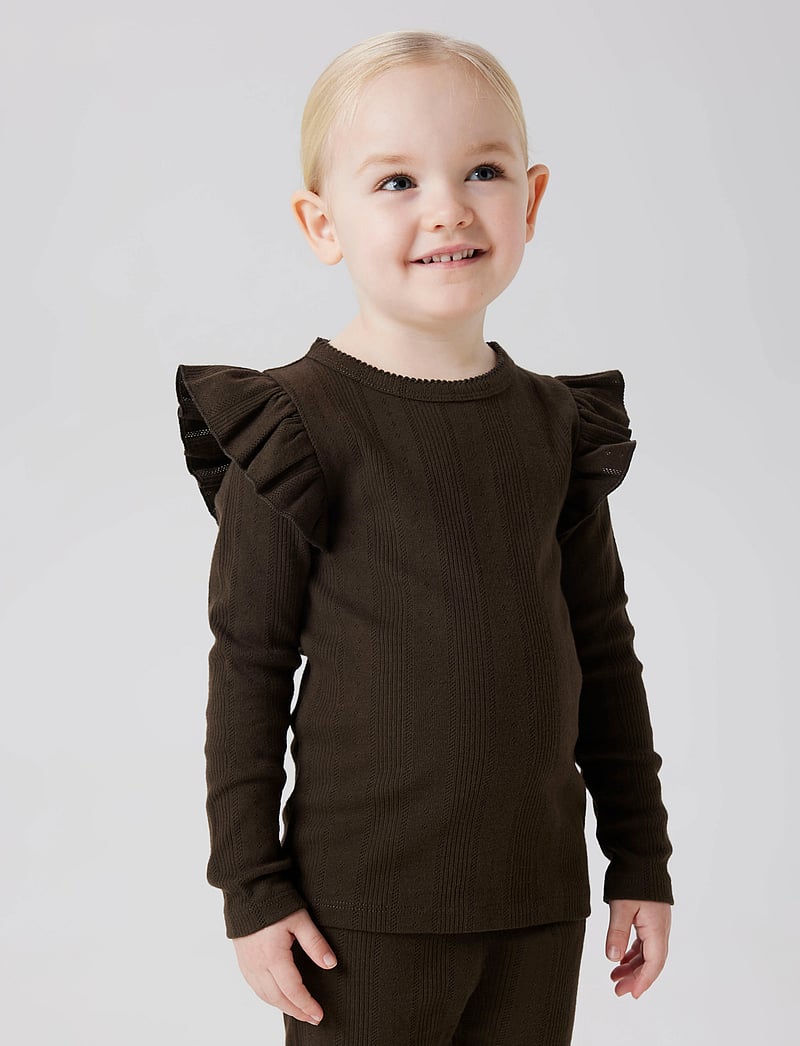 name it - NMFJULIA LS SLIM TOP NOOS - langærmede t-shirts - delicioso - 3