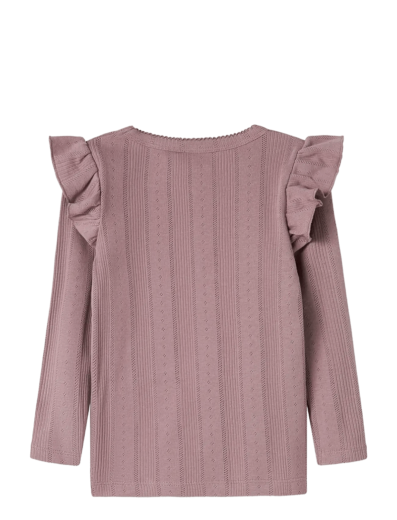 name it - NMFJULIA LS SLIM TOP NOOS - long-sleeved t-shirts - elderberry - 1