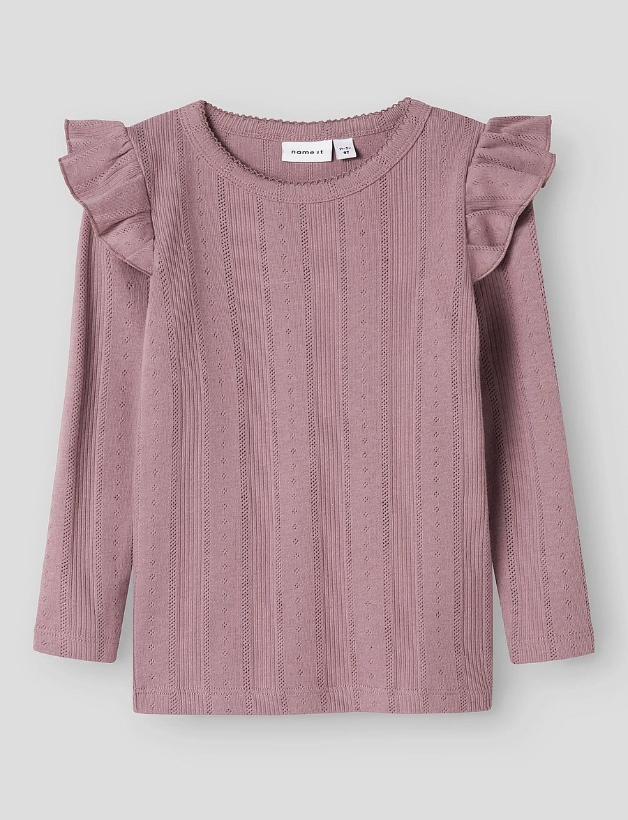 name it - NMFJULIA LS SLIM TOP NOOS - t-shirts à manches longues - elderberry - 3