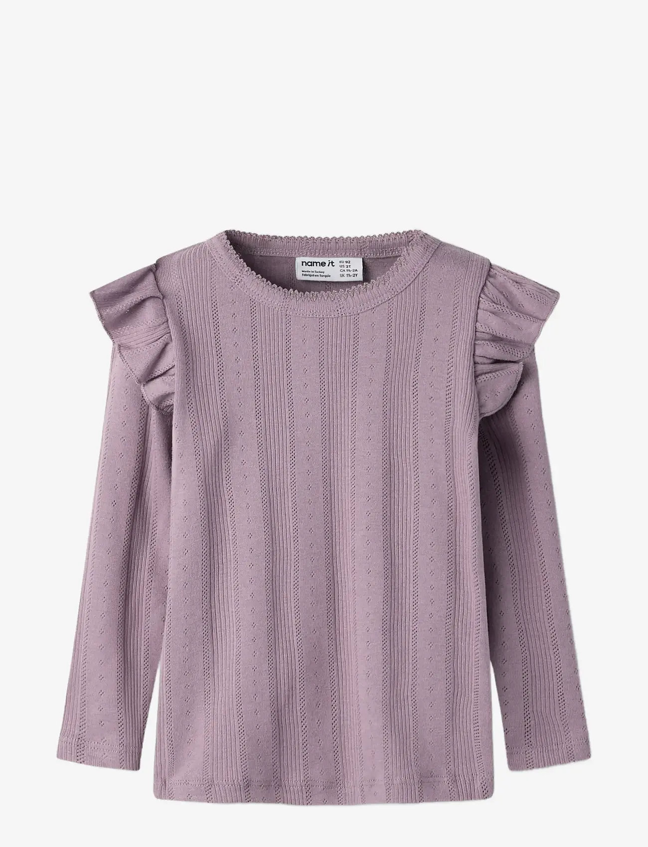 name it - NMFJULIA LS SLIM TOP NOOS - langærmede t-shirts - elderberry - 2