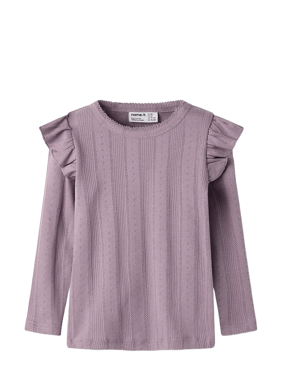 name it - NMFJULIA LS SLIM TOP NOOS - t-shirts à manches longues - elderberry - 2