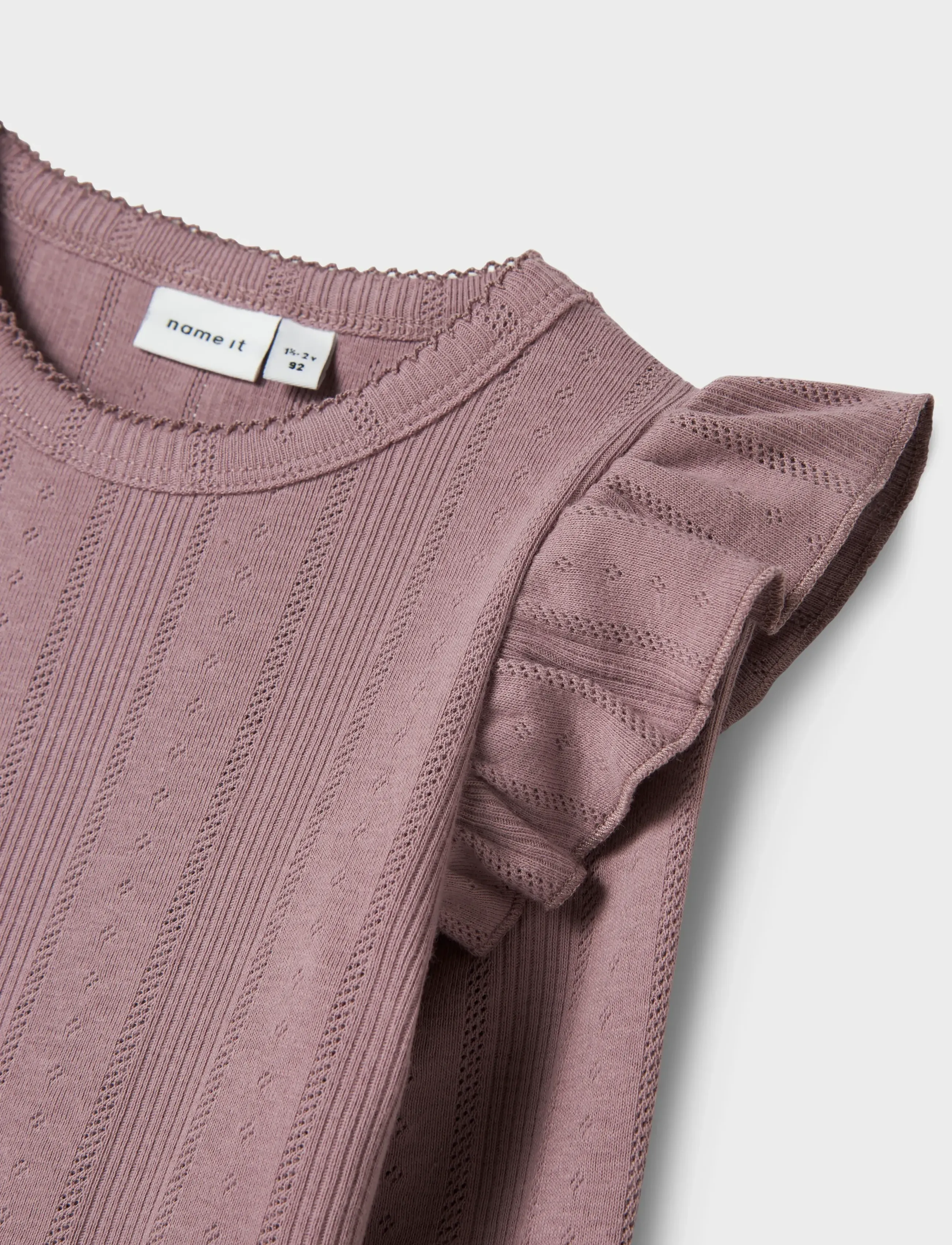 name it - NMFJULIA LS SLIM TOP NOOS - t-shirts - elderberry - 4