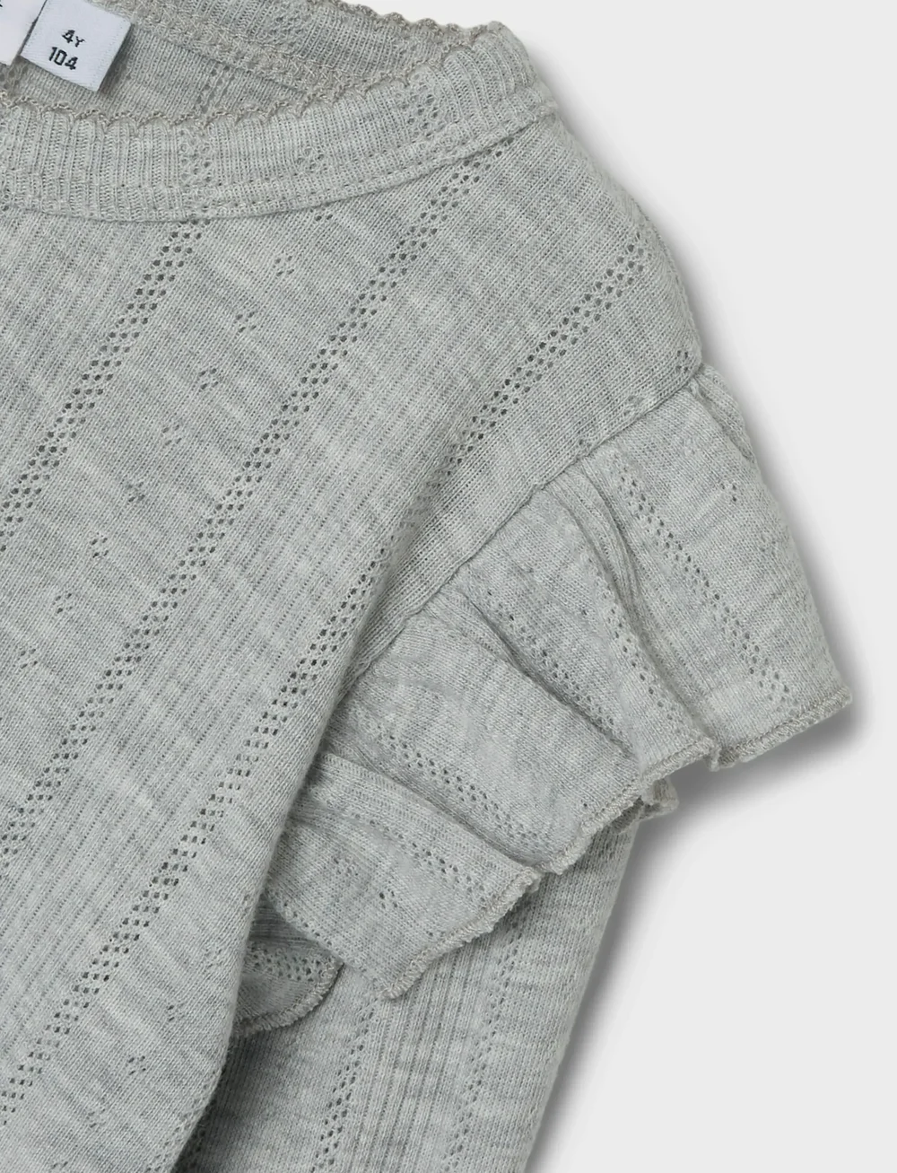 name it - NMFJULIA LS SLIM TOP NOOS - långärmade t-shirts - grey melange - 2