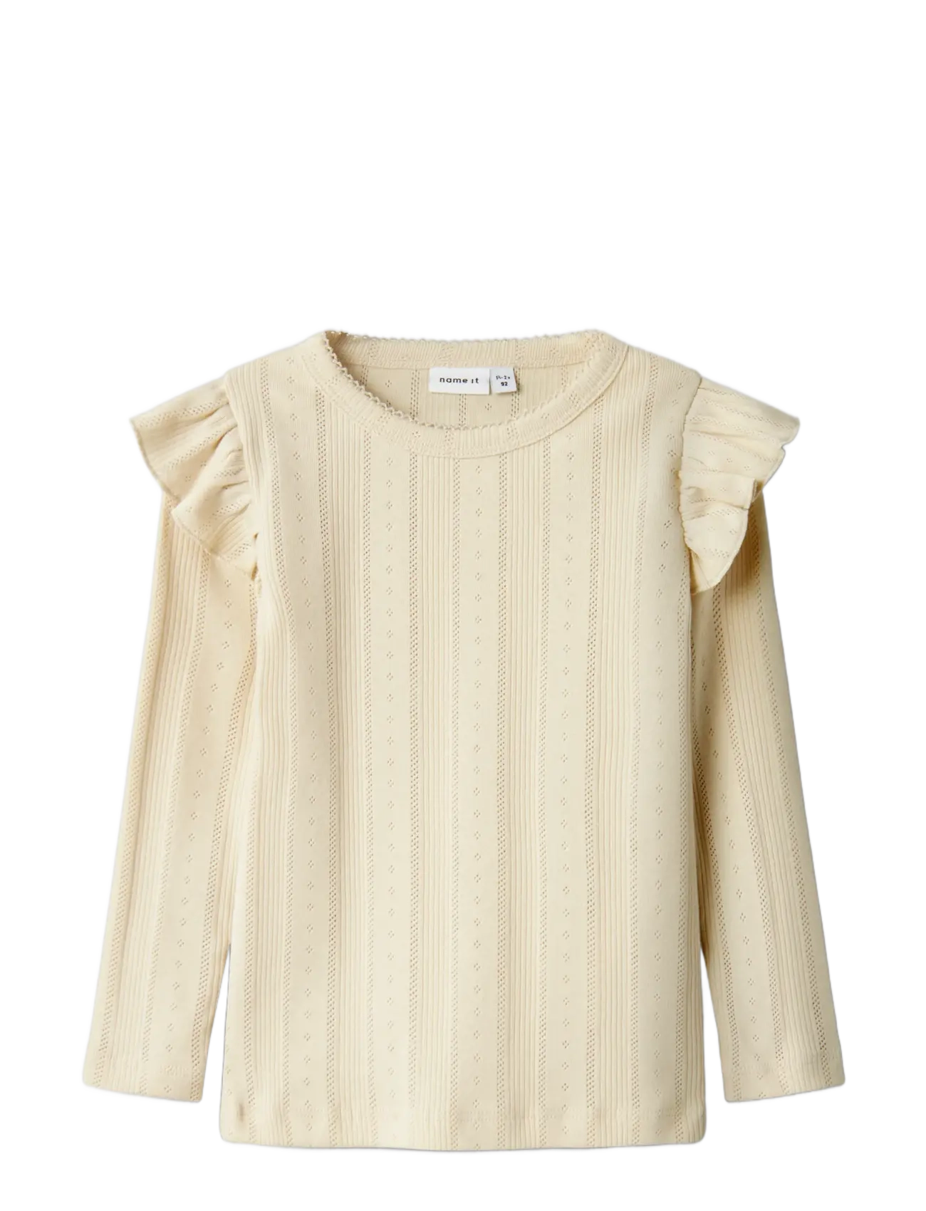 name it - NMFJULIA LS SLIM TOP NOOS - langærmede t-shirts - summer sand - 1