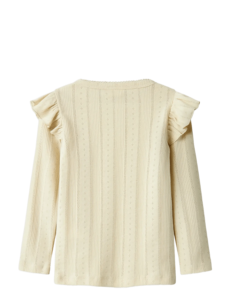 name it - NMFJULIA LS SLIM TOP NOOS - långärmade t-shirts - summer sand - 2