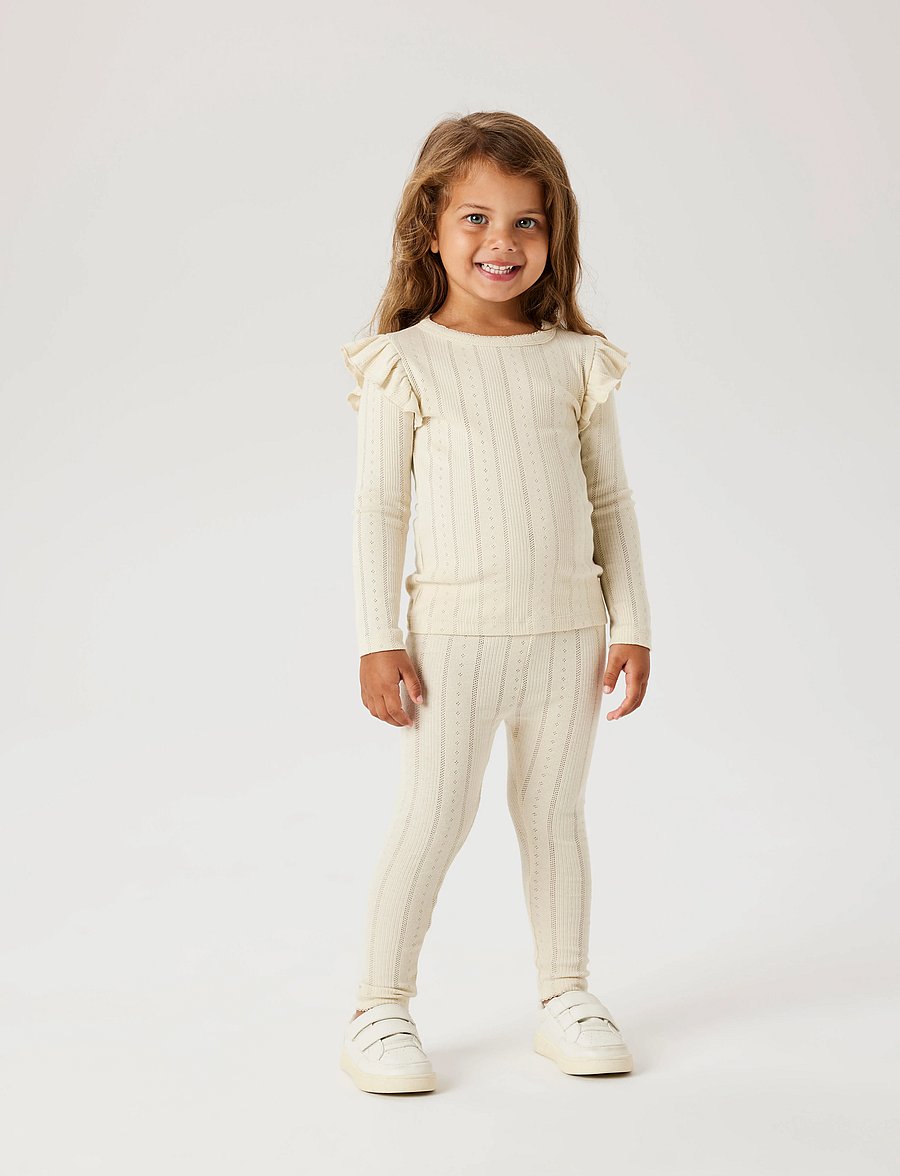 name it - NMFJULIA LS SLIM TOP NOOS - långärmade t-shirts - summer sand - 0