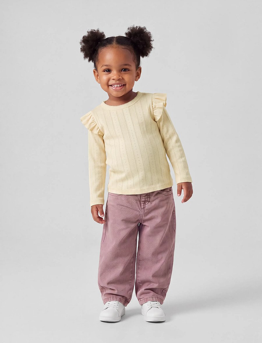 name it - NMFJULIA LS SLIM TOP NOOS - langärmelig - summer sand - 0