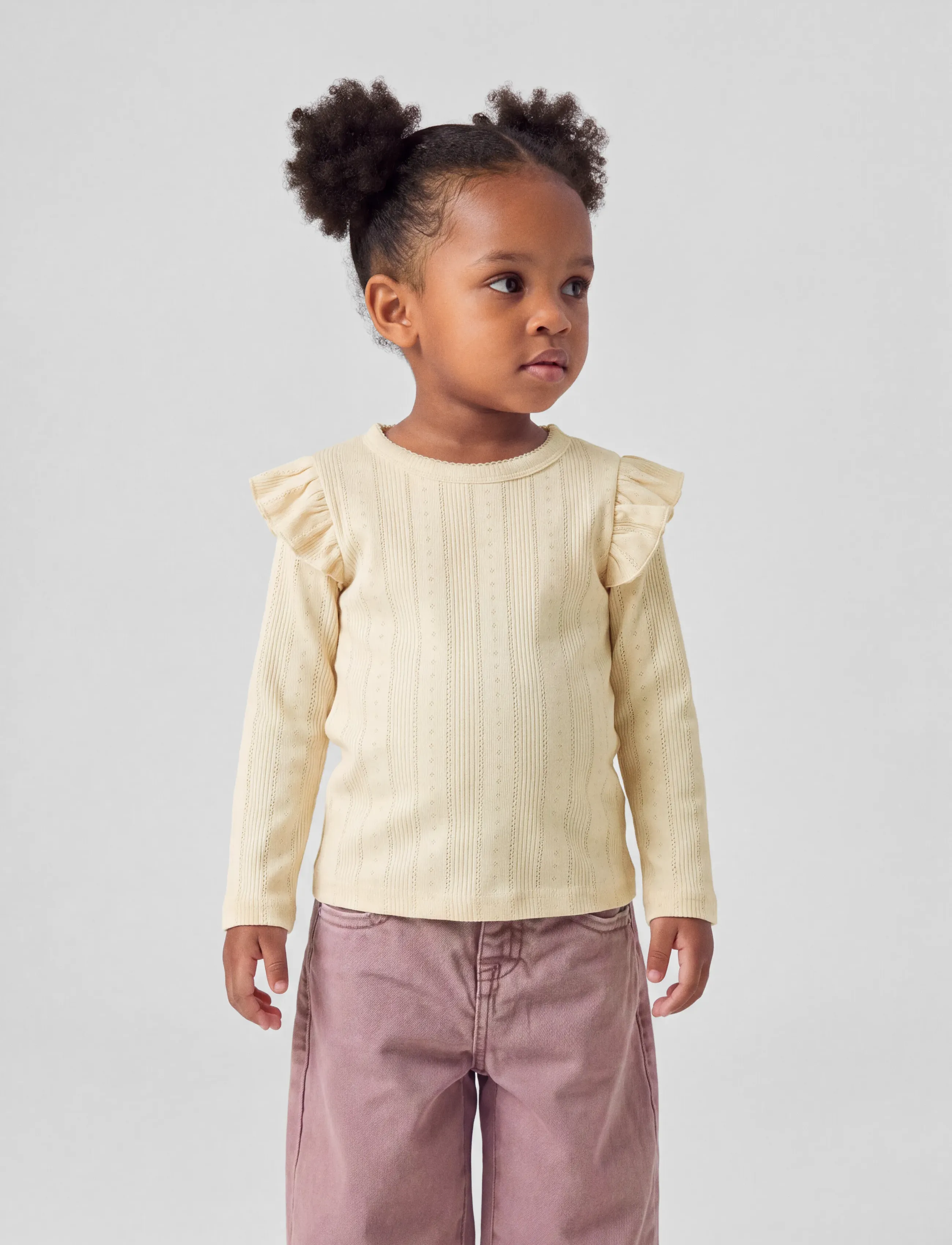 name it - NMFJULIA LS SLIM TOP NOOS - long-sleeved t-shirts - summer sand - 4