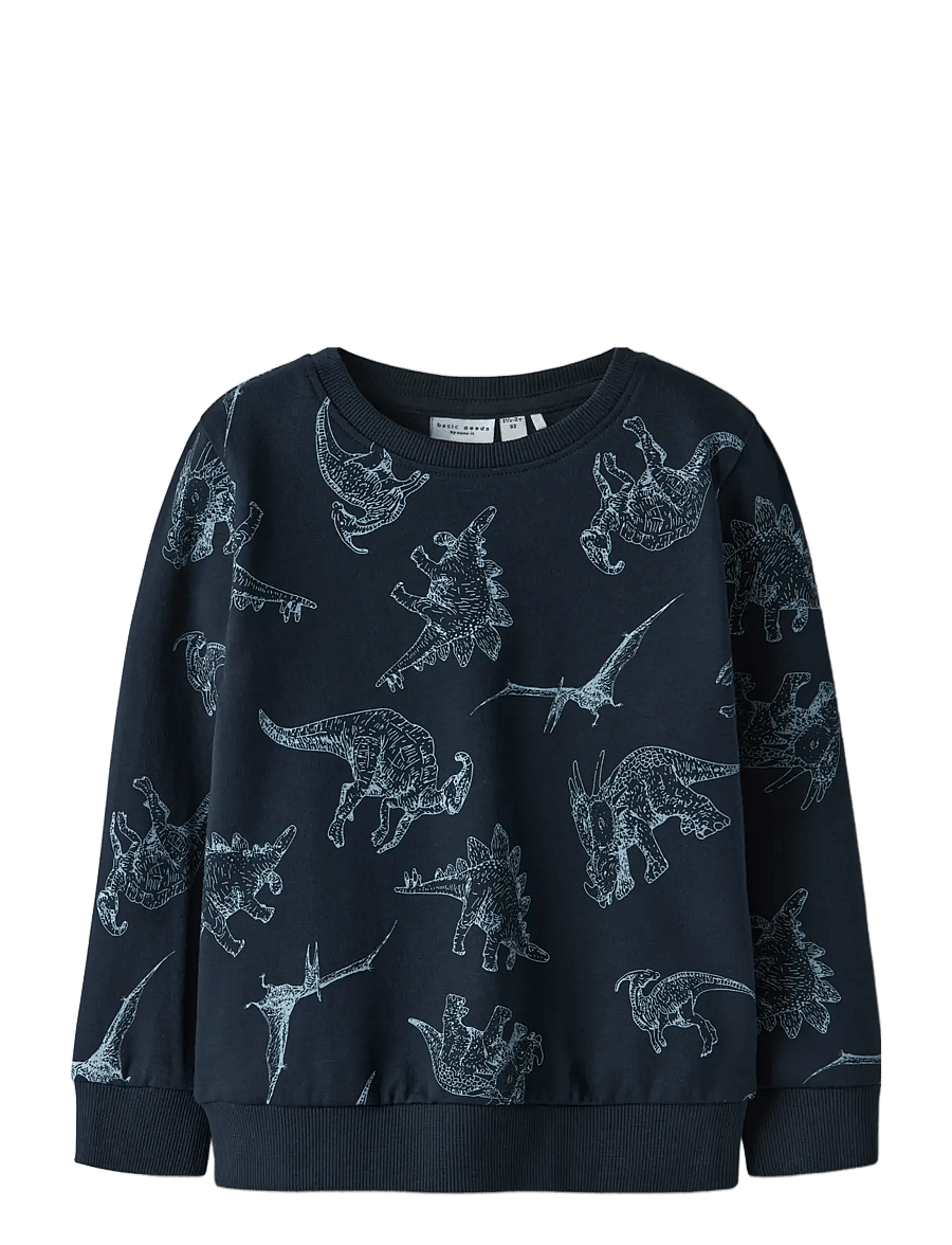 name it - NMMVARON LS AOP SWT UNB NOOS - sweatshirts - dark sapphire - 1