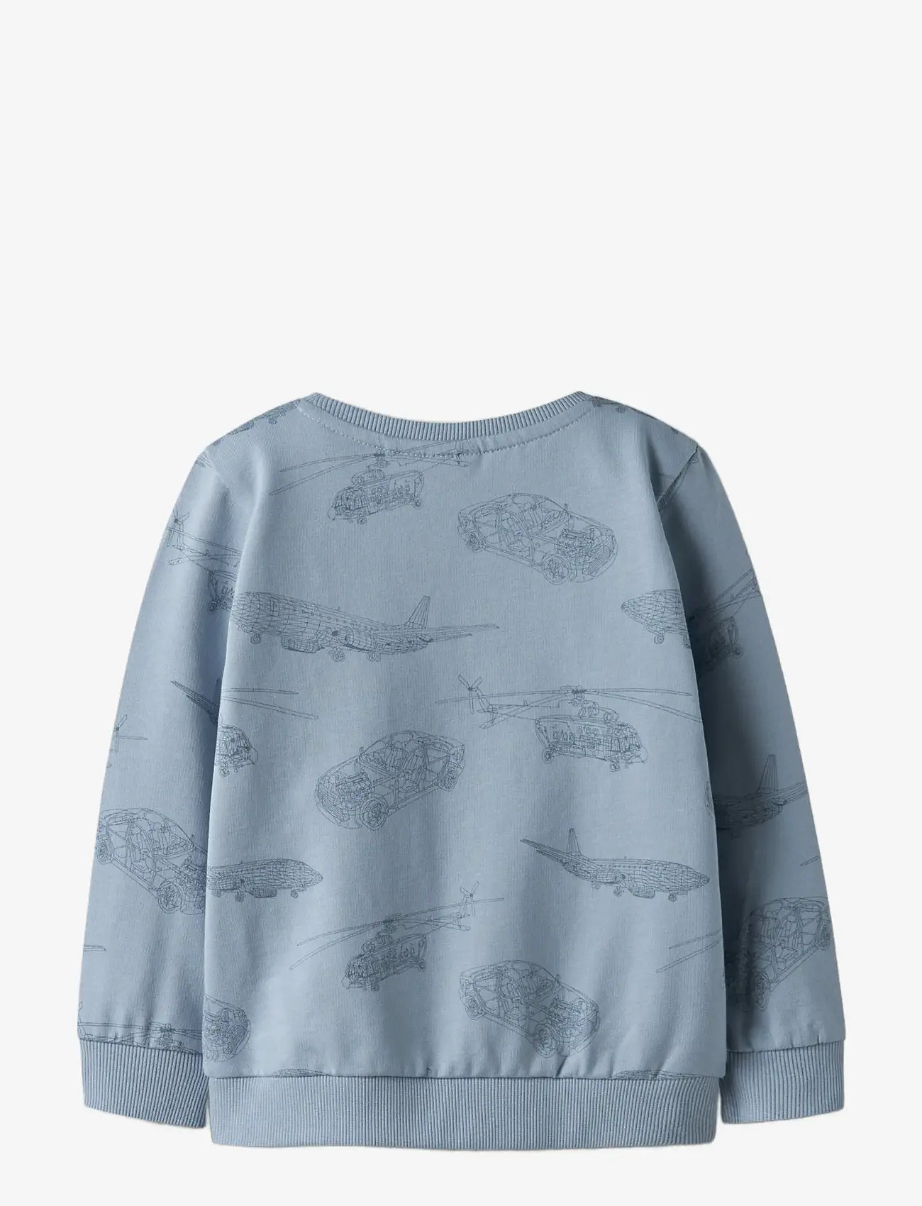 name it - NMMVARON LS AOP SWT UNB NOOS - sweatshirts - dusty blue - 2