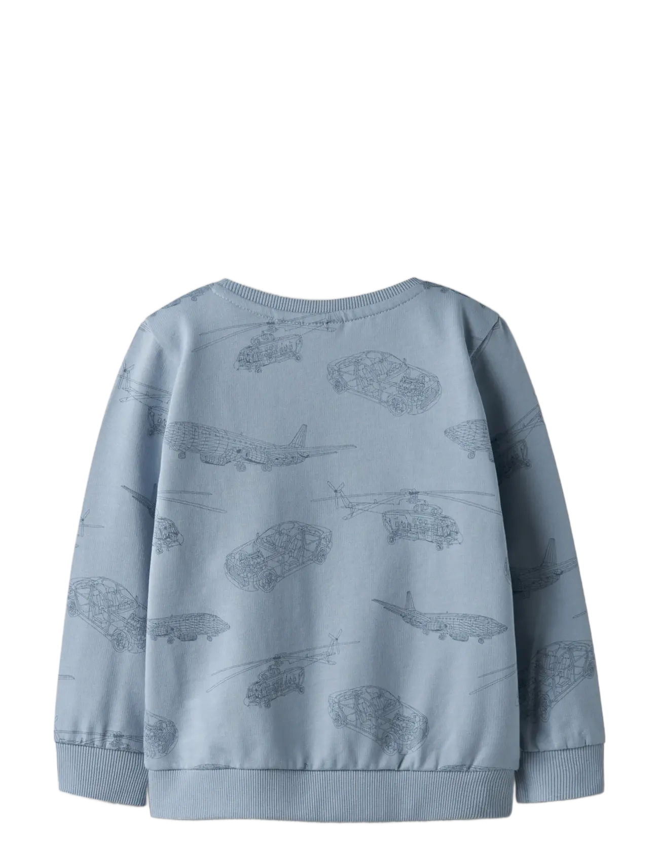name it - NMMVARON LS AOP SWT UNB NOOS - sweatshirts - dusty blue - 2