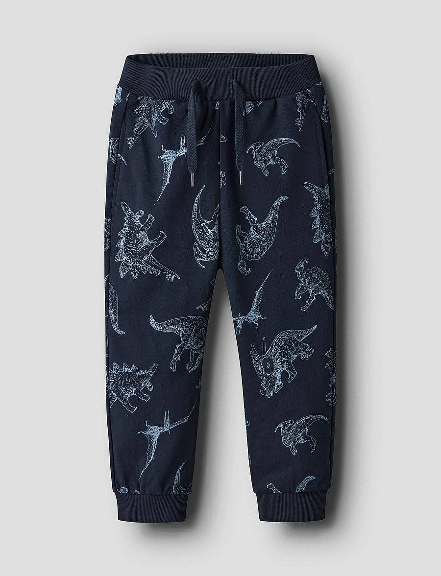 name it - NMMVARON AOP SWT PANT UNB NOOS - jogginghosen - dark sapphire - 2