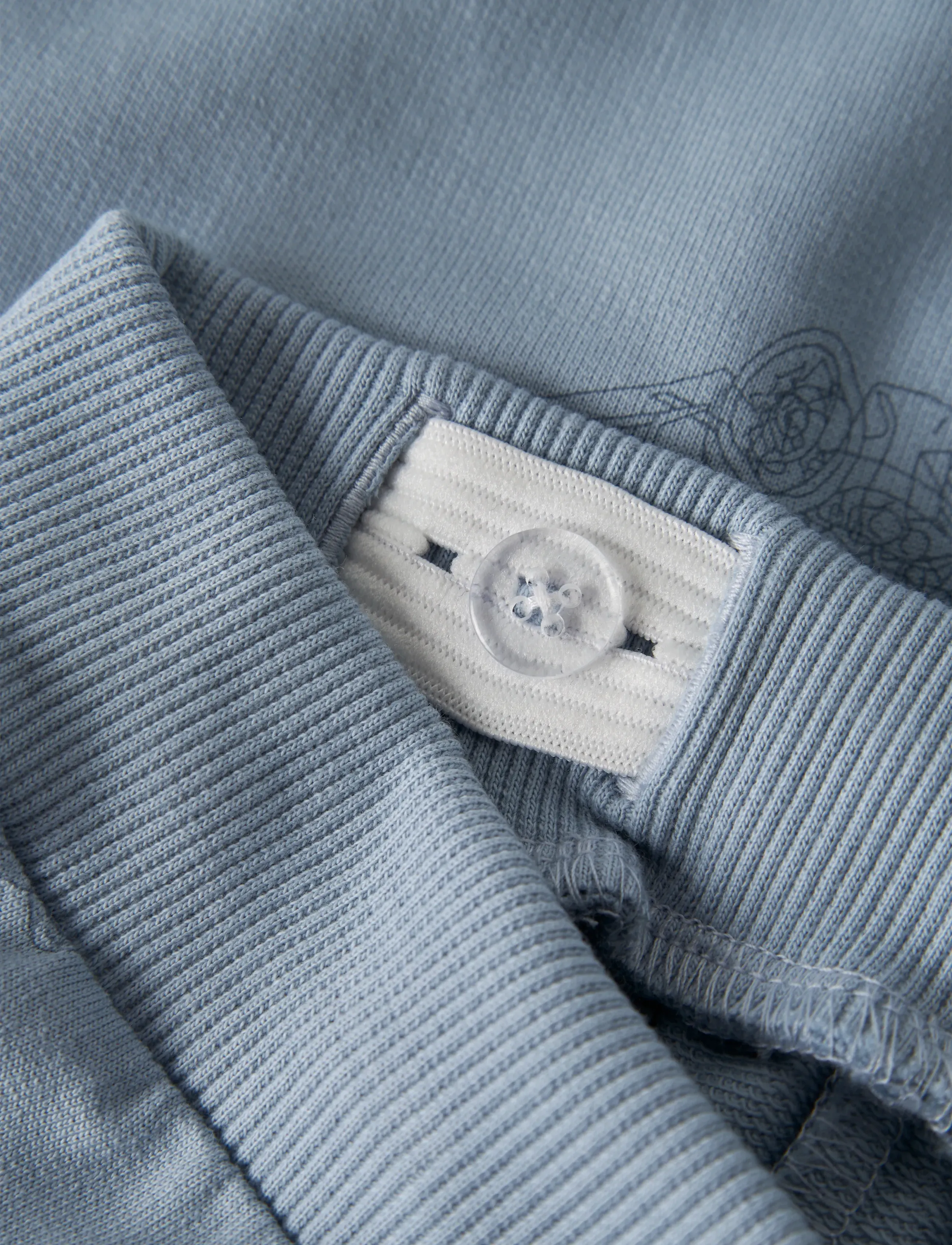 name it - NMMVARON AOP SWT PANT UNB NOOS - mjukisbyxor - dusty blue - 3