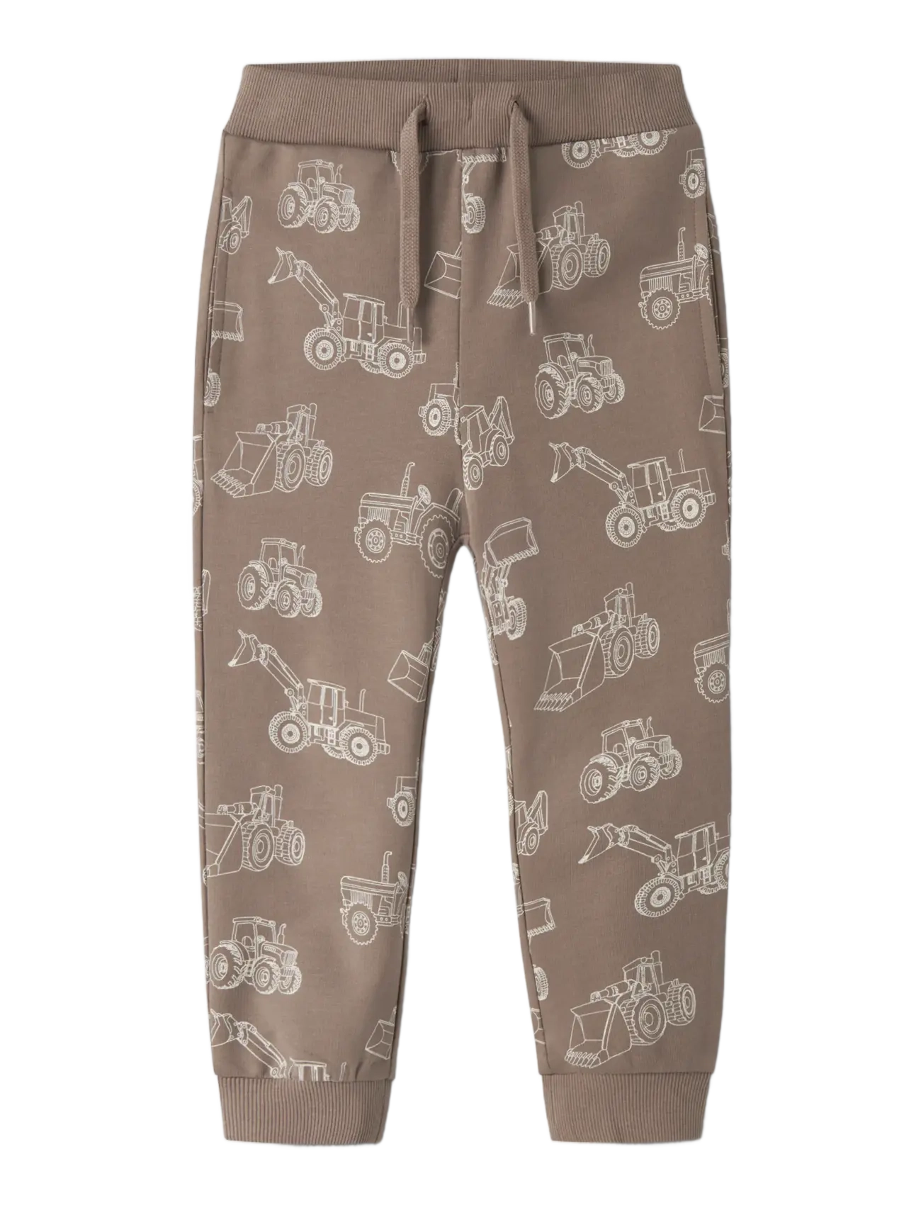 name it - NMMVARON AOP SWT PANT UNB NOOS - mjukisbyxor - fossil - 2