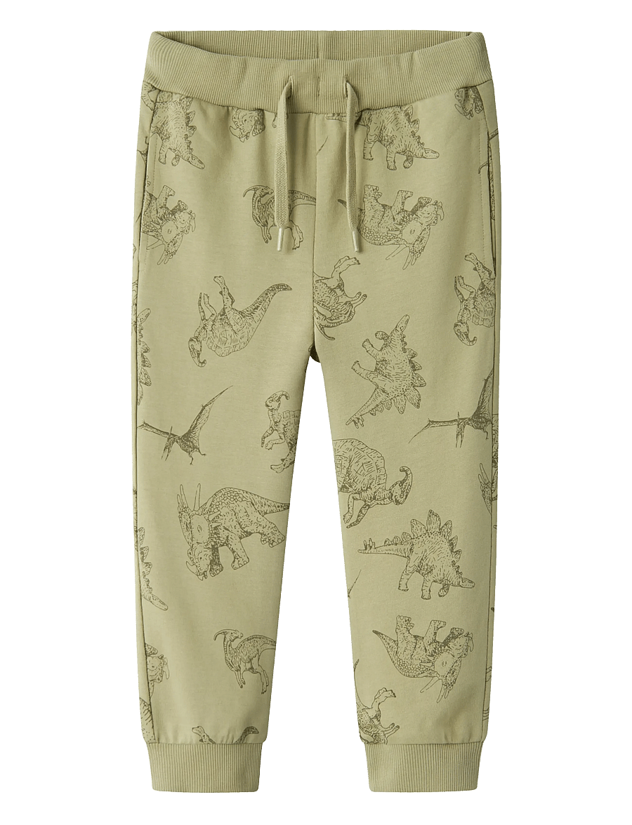 name it - NMMVARON AOP SWT PANT UNB NOOS - dressipüksid - tea - 1