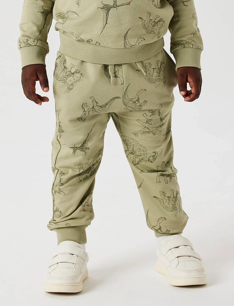 name it - NMMVARON AOP SWT PANT UNB NOOS - dressipüksid - tea - 0