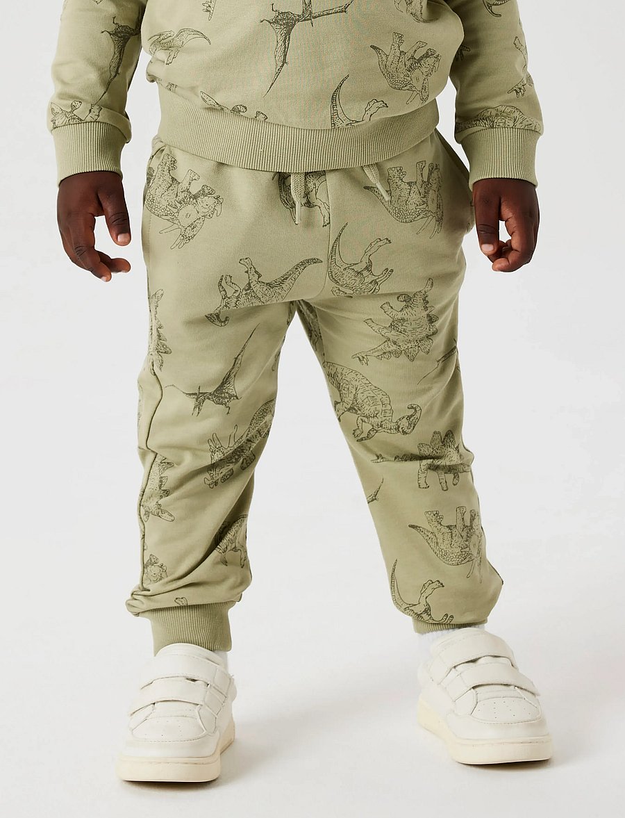 name it - NMMVARON AOP SWT PANT UNB NOOS - dressipüksid - tea - 0