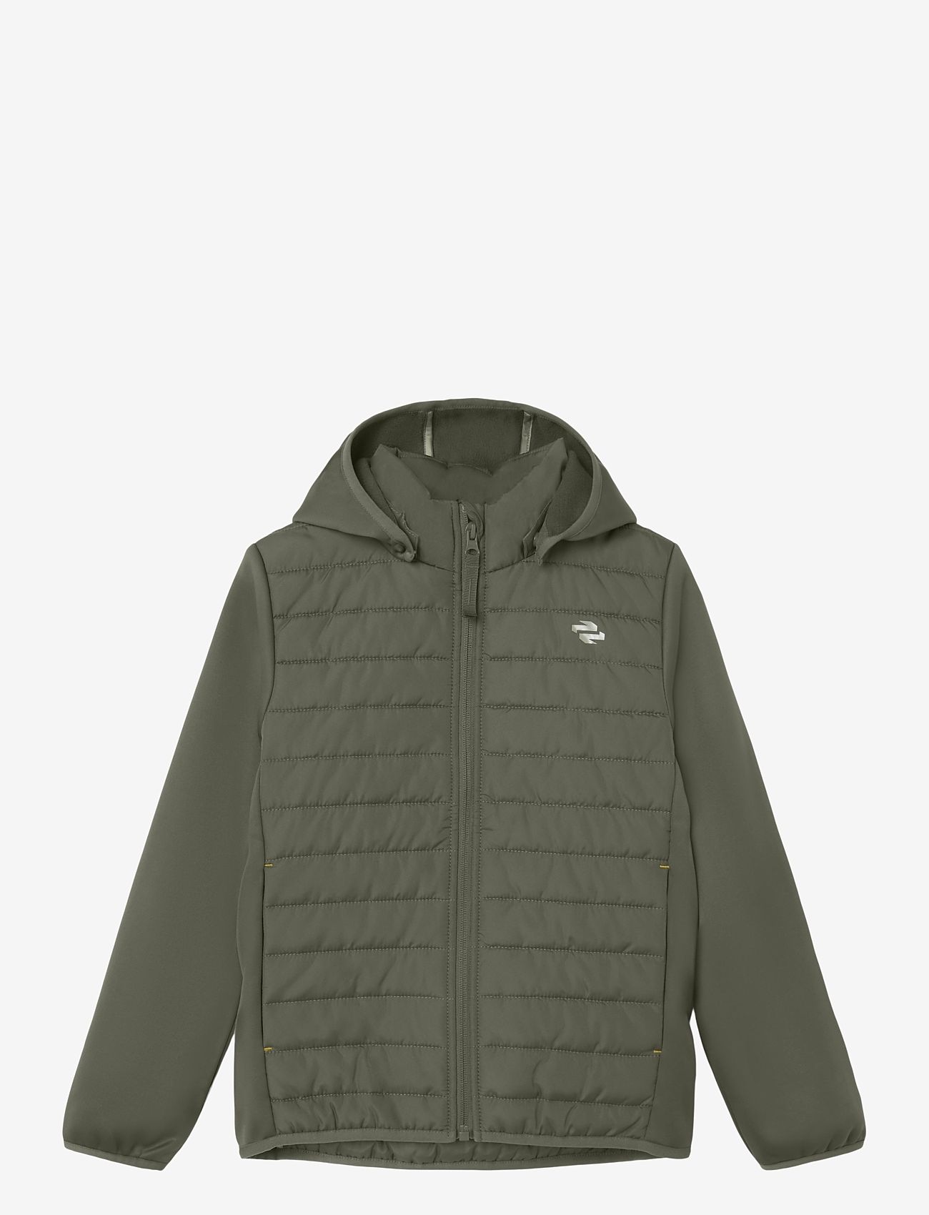 name it - NKNMIO HYBRID JACKET FO TB - talvejope - dusty olive - 0