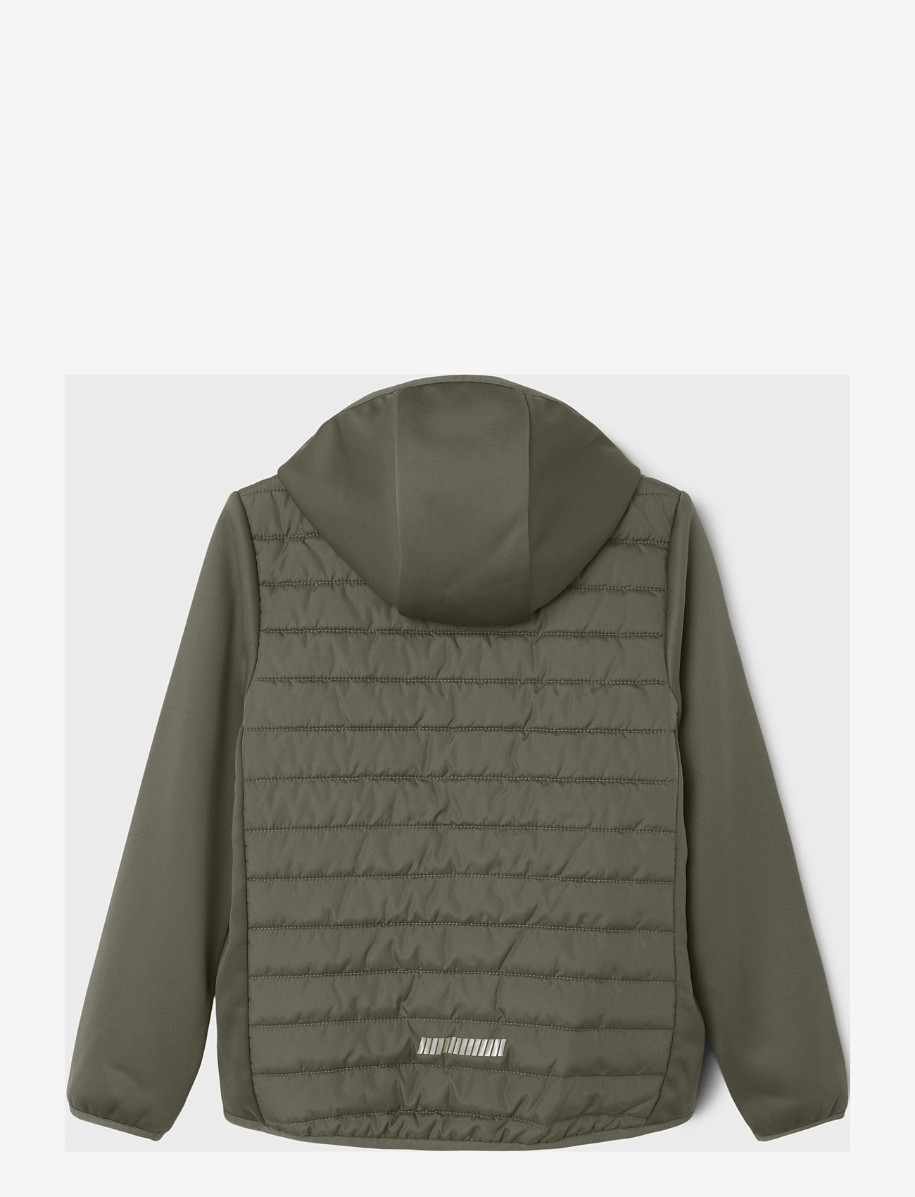 name it - NKNMIO HYBRID JACKET FO TB - talvejope - dusty olive - 1