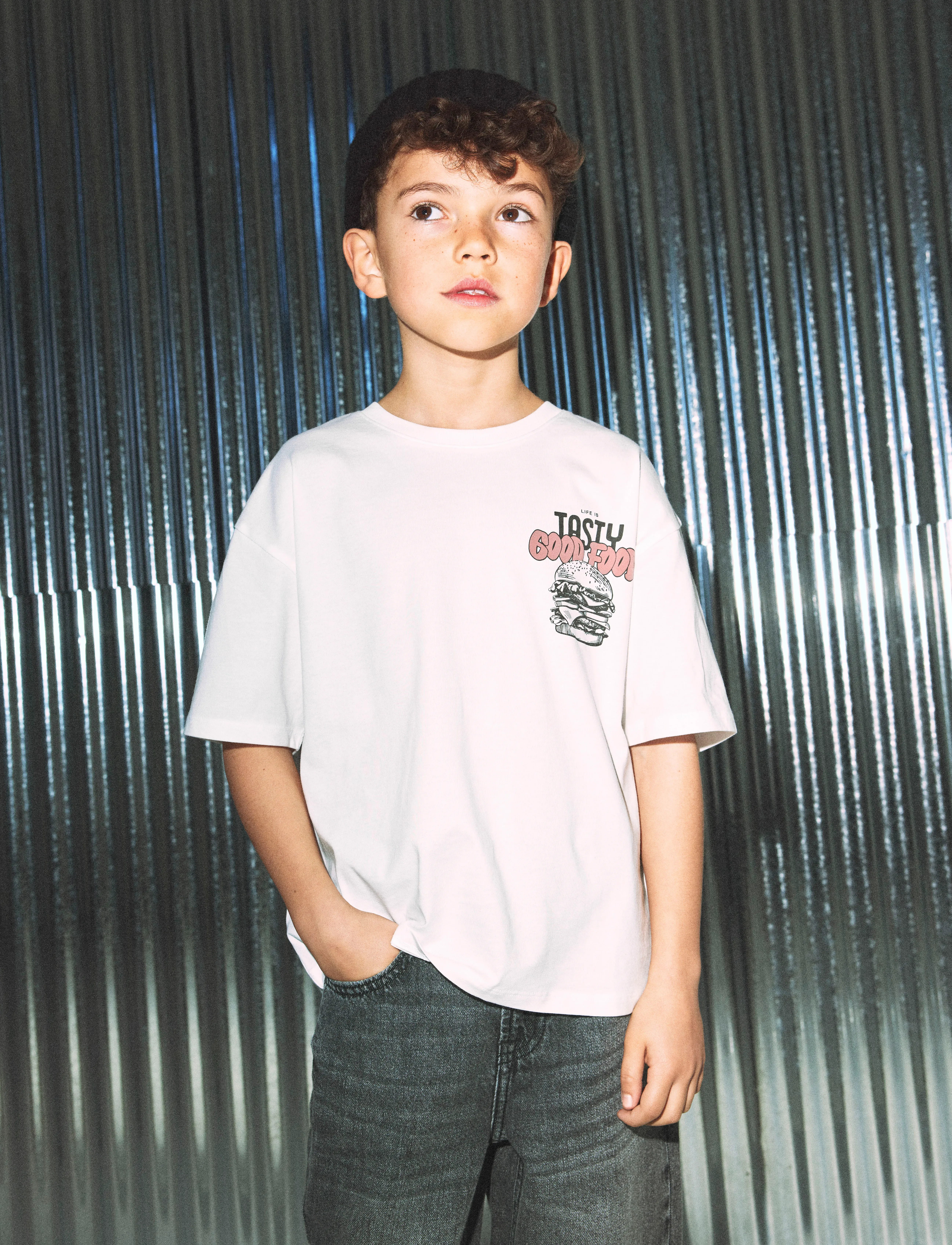 name it Nkmtibilbo Ss Rlx Top, 116, T-shirts, Weiß - Short-sleeved, Kinder
