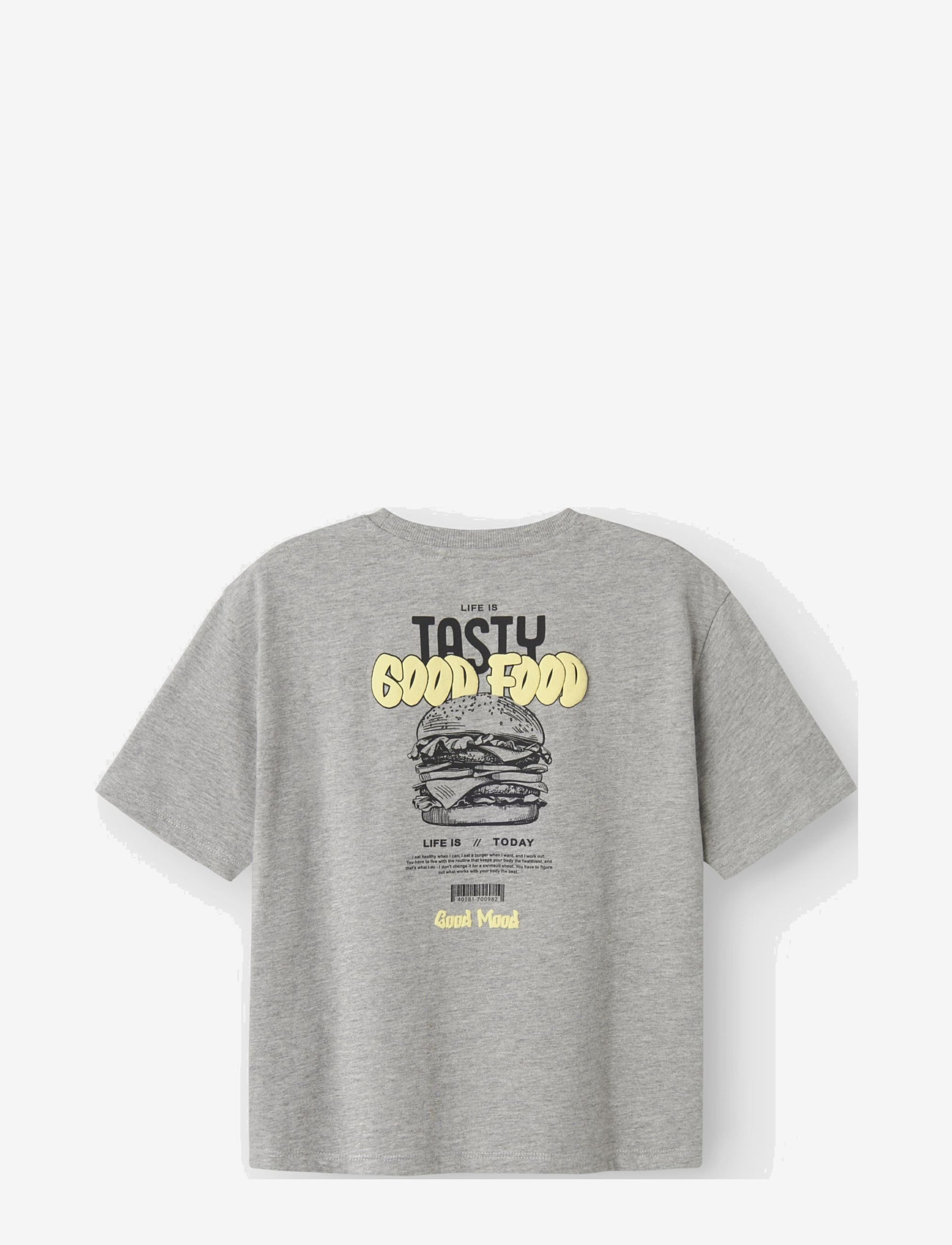 name it - NKMTIBILBO SS RLX TOP - lühikeste varrukatega t-särgid - grey melange - 1