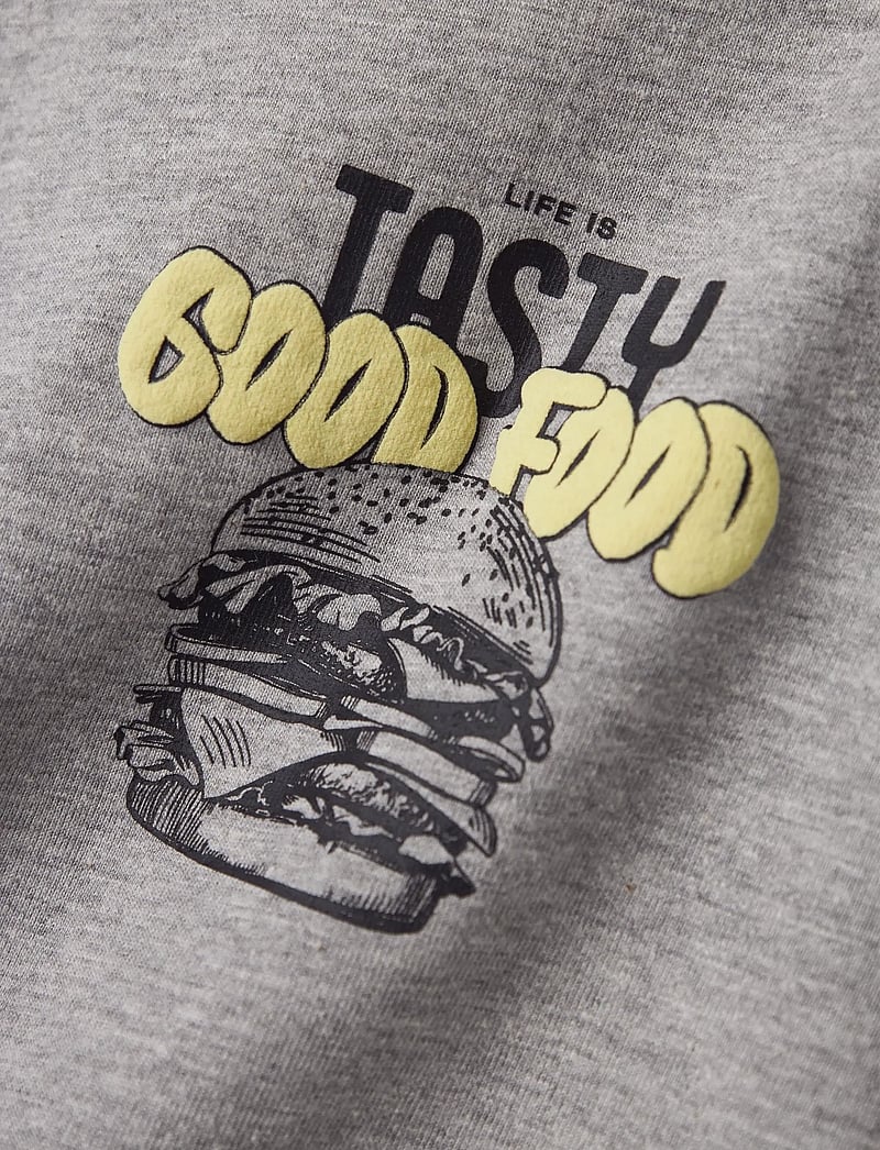 name it - NKMTIBILBO SS RLX TOP - lühikeste varrukatega t-särgid - grey melange - 3