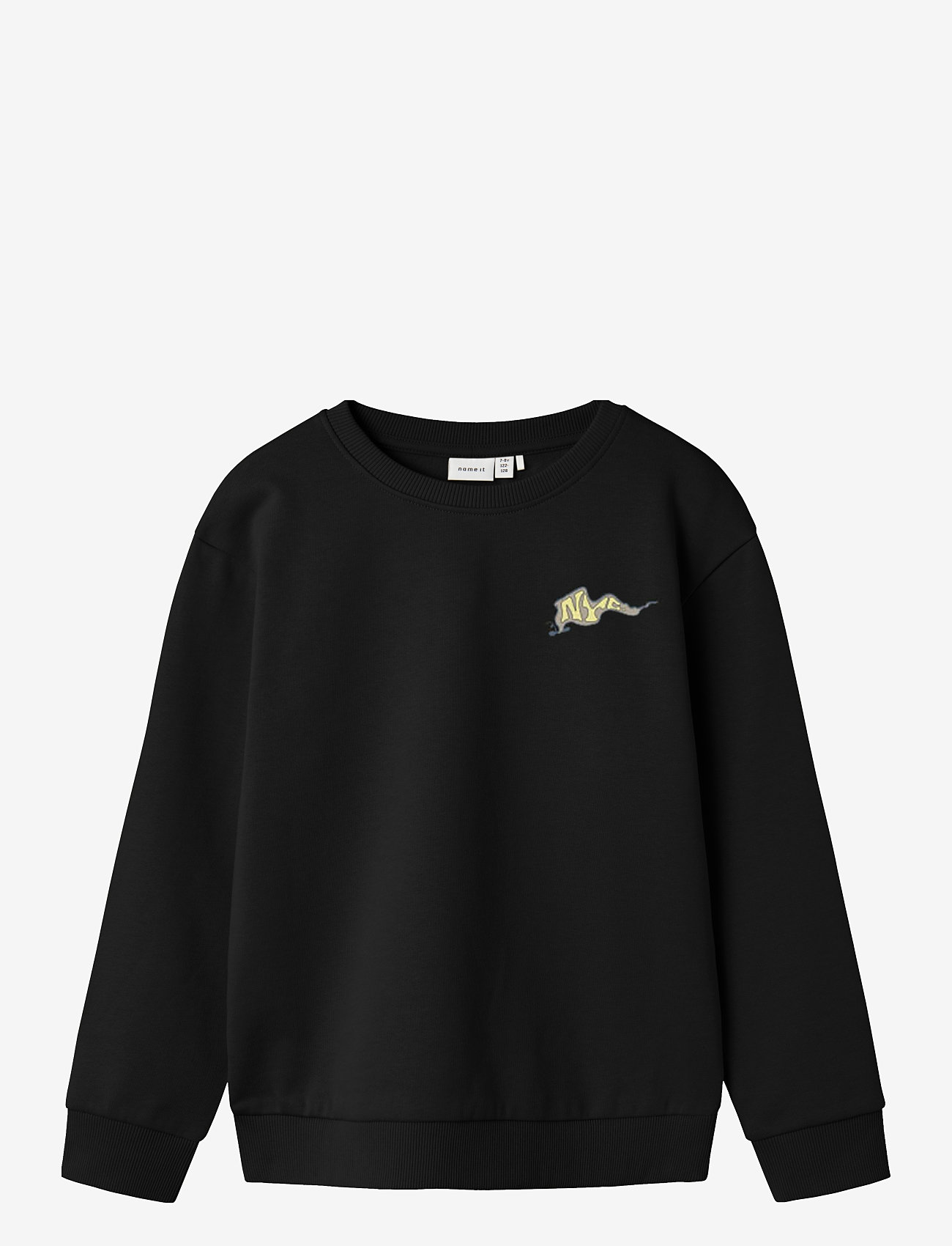 name it - NKMTEGEO LS NREG SWEAT BRU - sweatshirts - black - 0