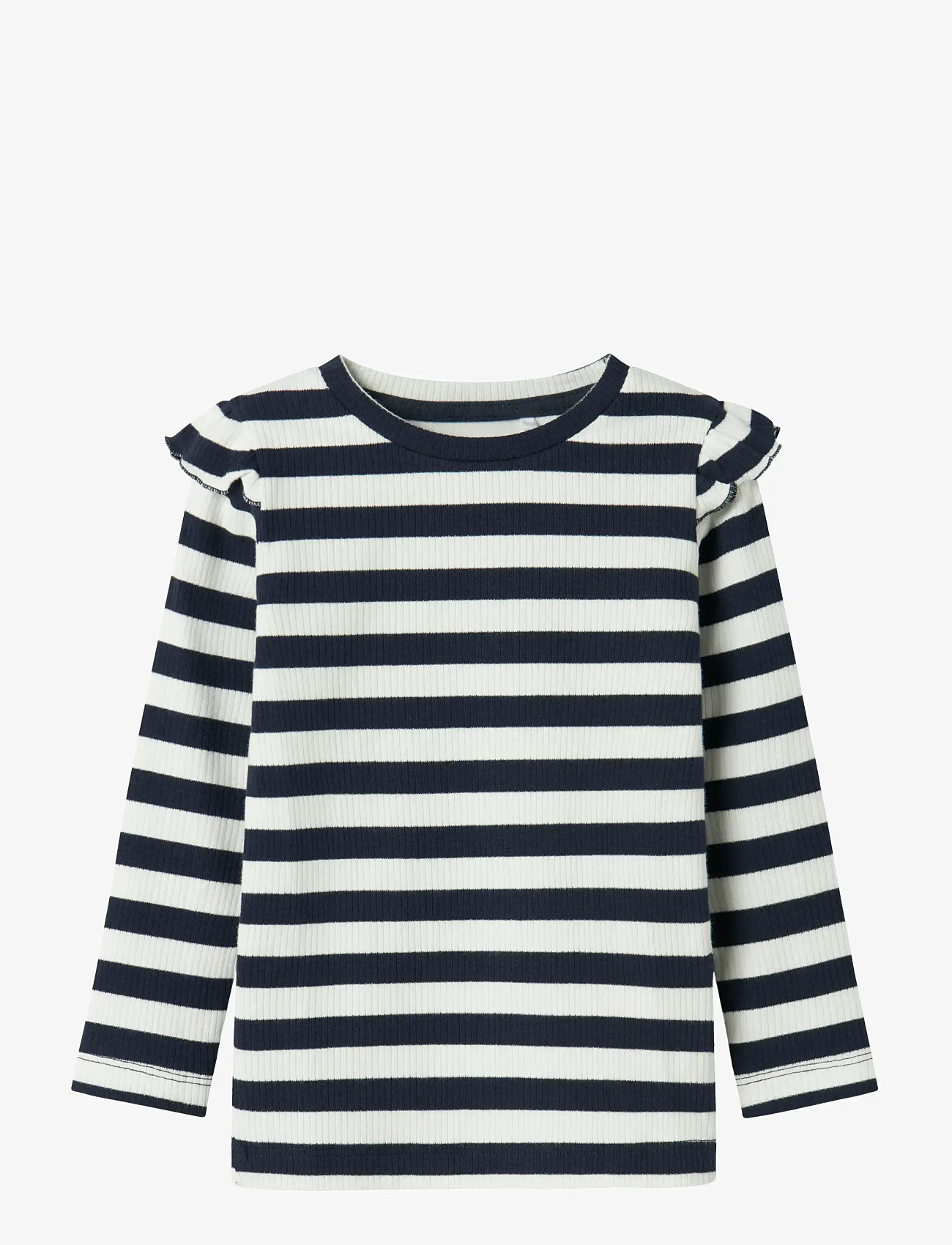 name it - NMFTAIA SLIM LS TOP LNOOS - efterårstøj - navy blazer - 0