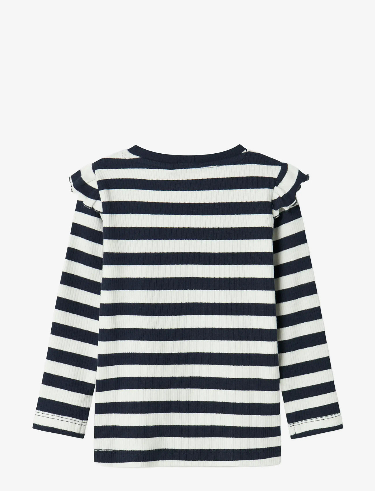 name it - NMFTAIA SLIM LS TOP LNOOS - efterårstøj - navy blazer - 1