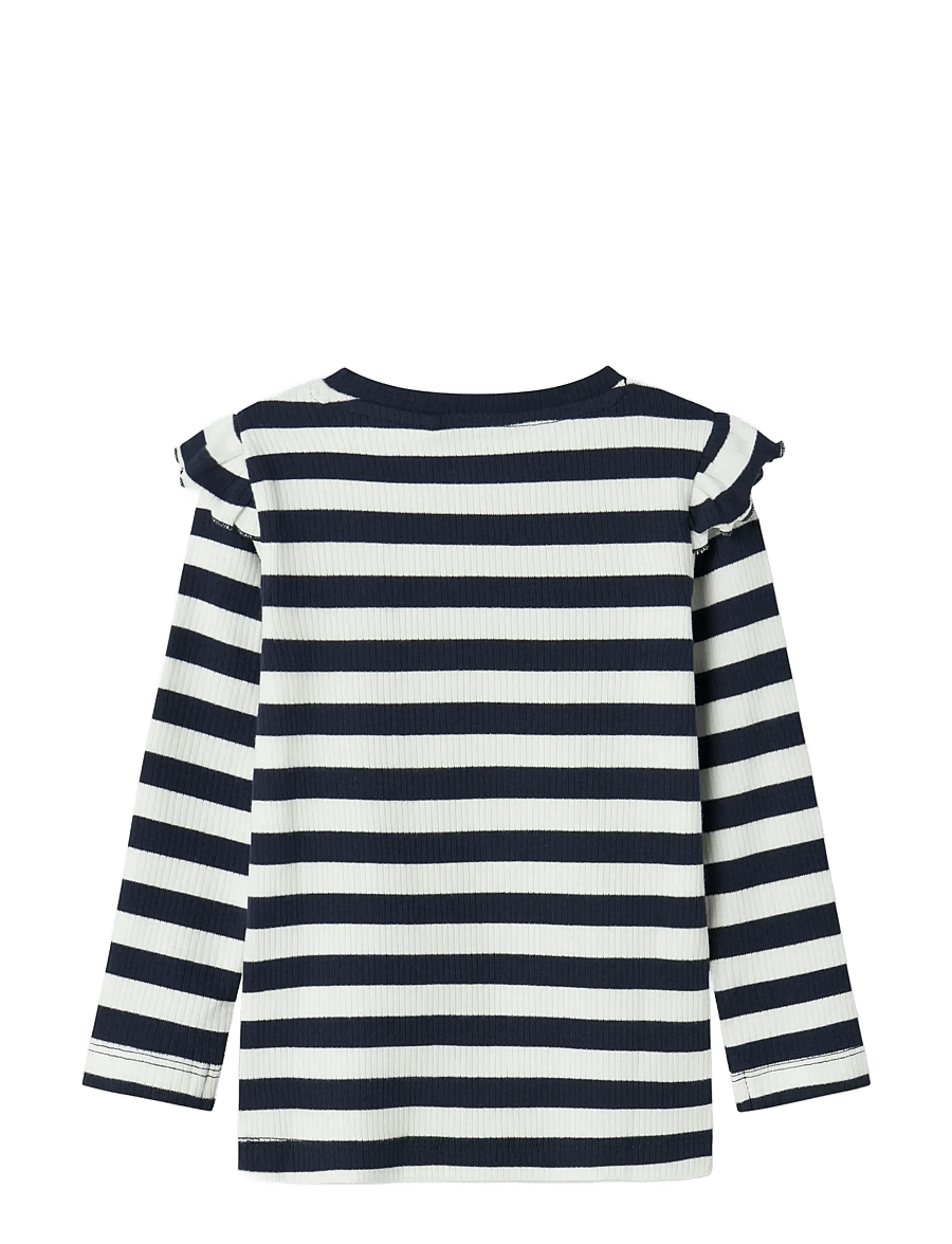 name it - NMFTAIA SLIM LS TOP LNOOS - langärmelig - navy blazer - 1
