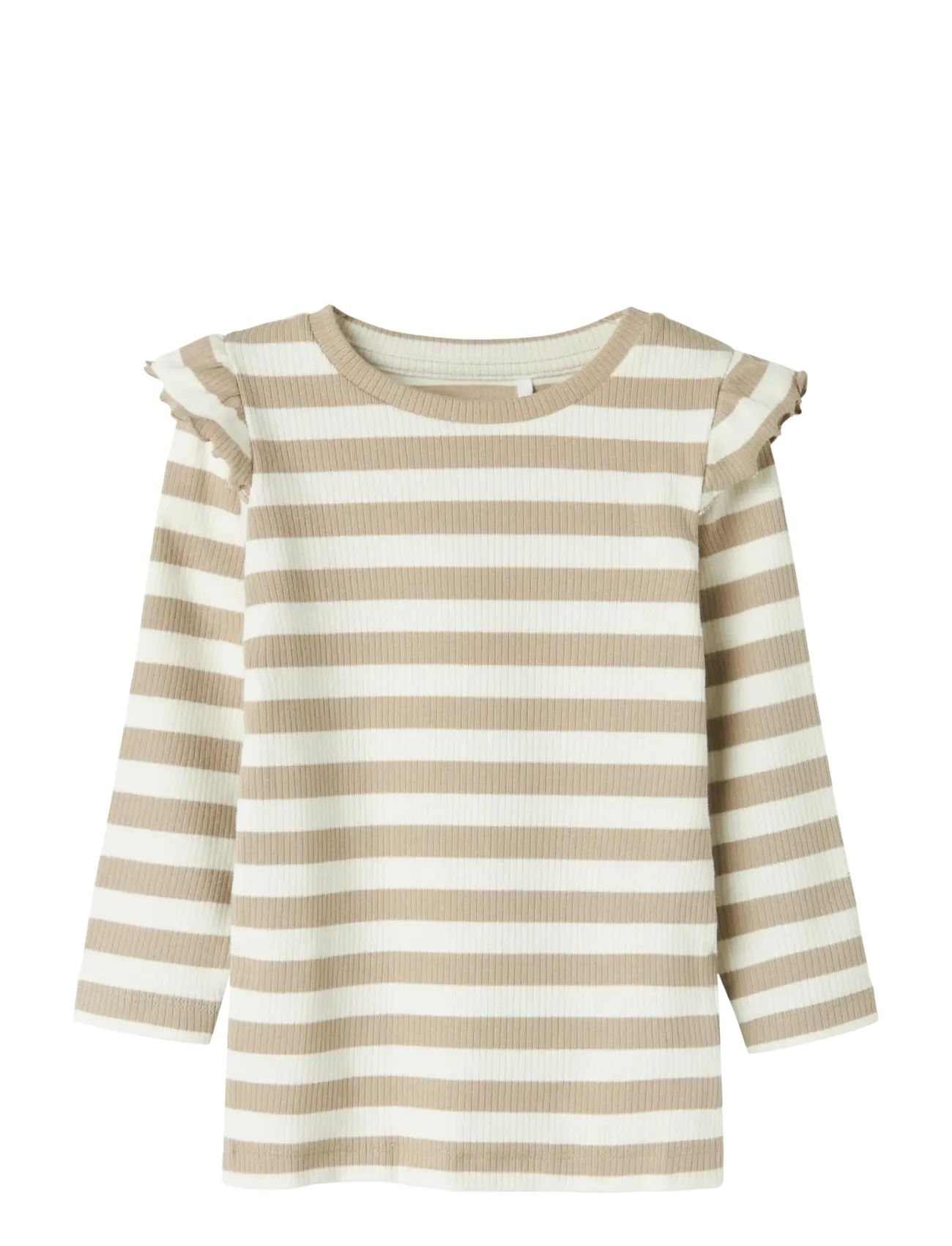 name it NMFTAIA SLIM LS TOP LNOOS - 4 for 3 - PURE CASHMERE / beige