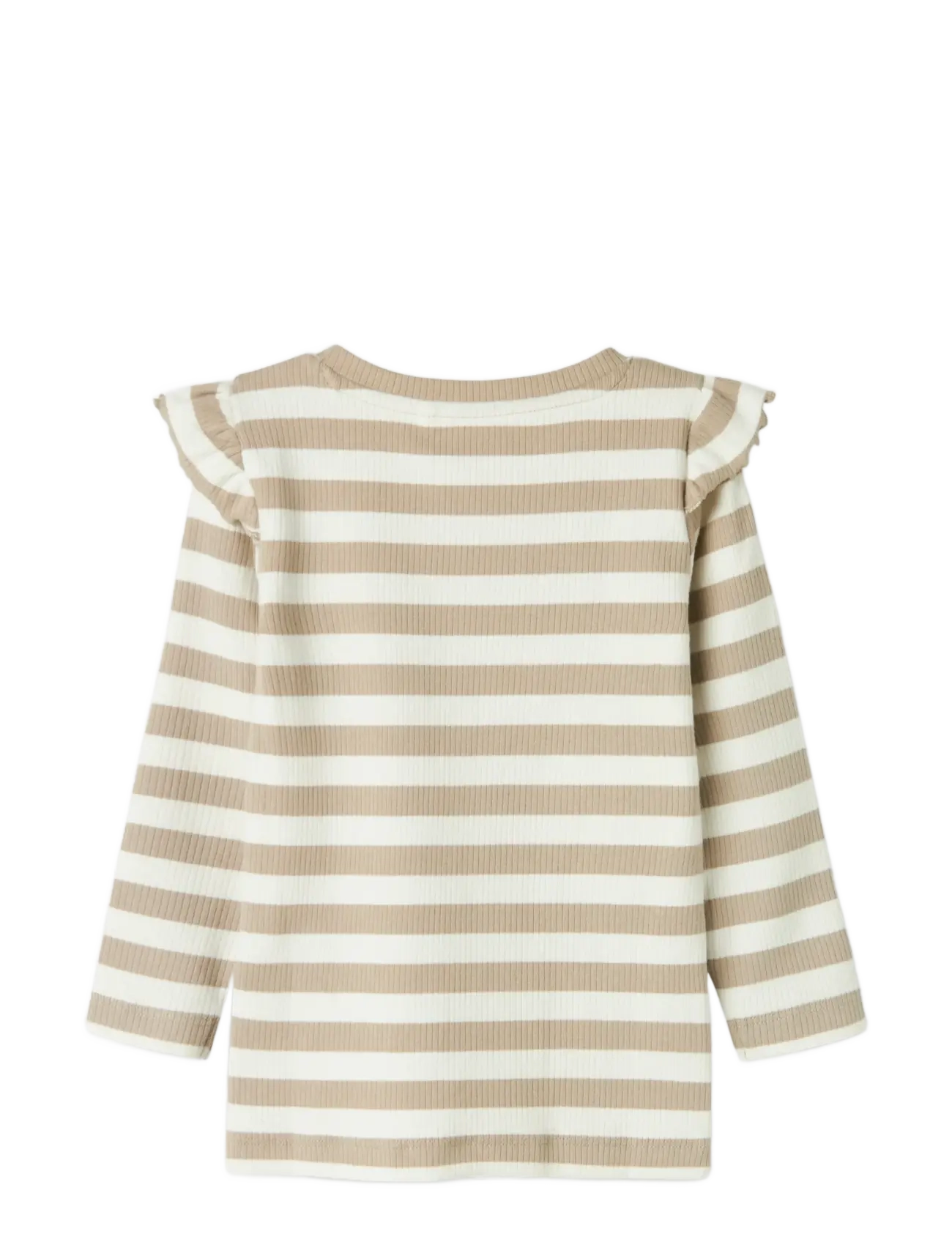 name it - NMFTAIA SLIM LS TOP LNOOS - langermede t-skjorter - pure cashmere - 1