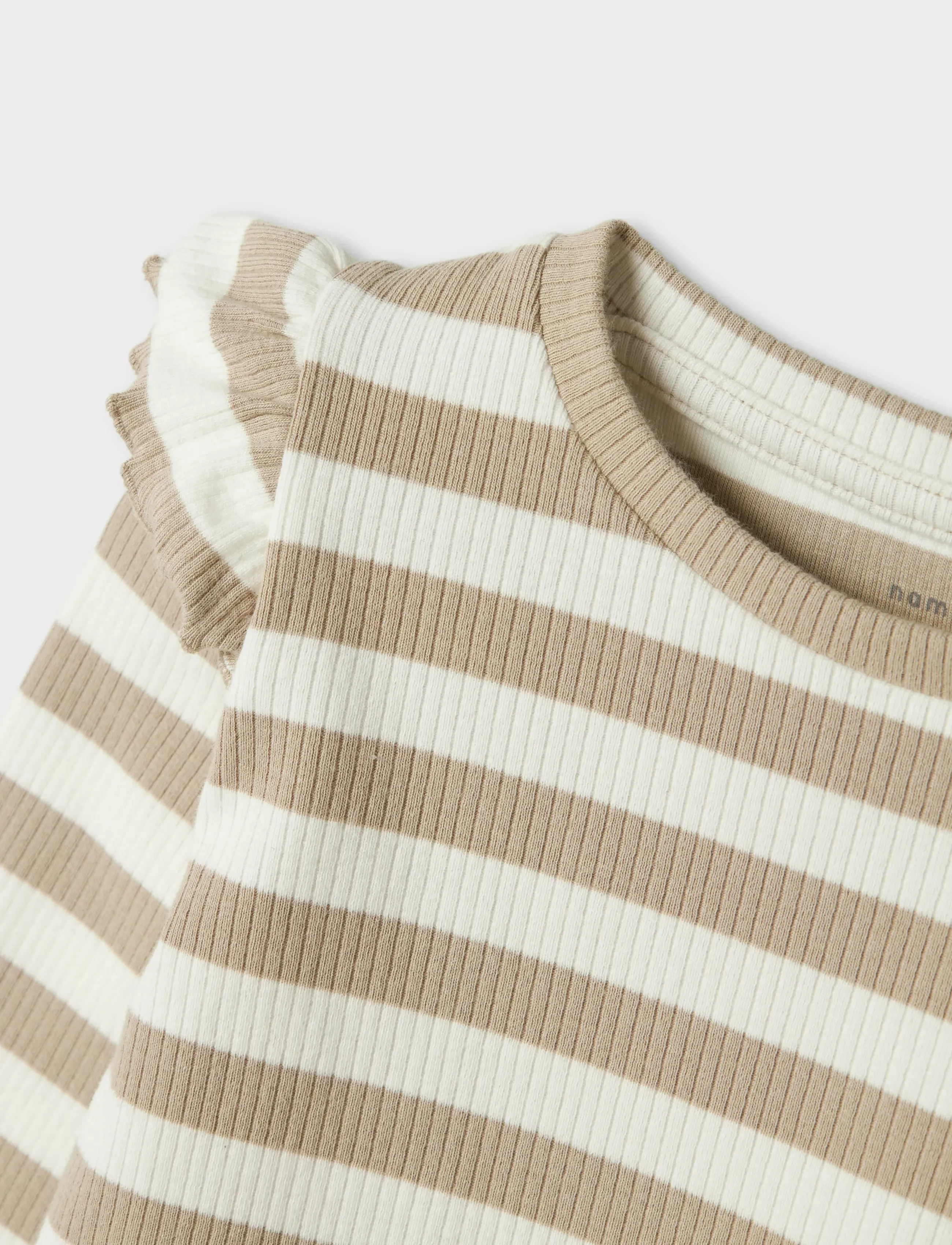 name it - NMFTAIA SLIM LS TOP LNOOS - langermede t-skjorter - pure cashmere - 2