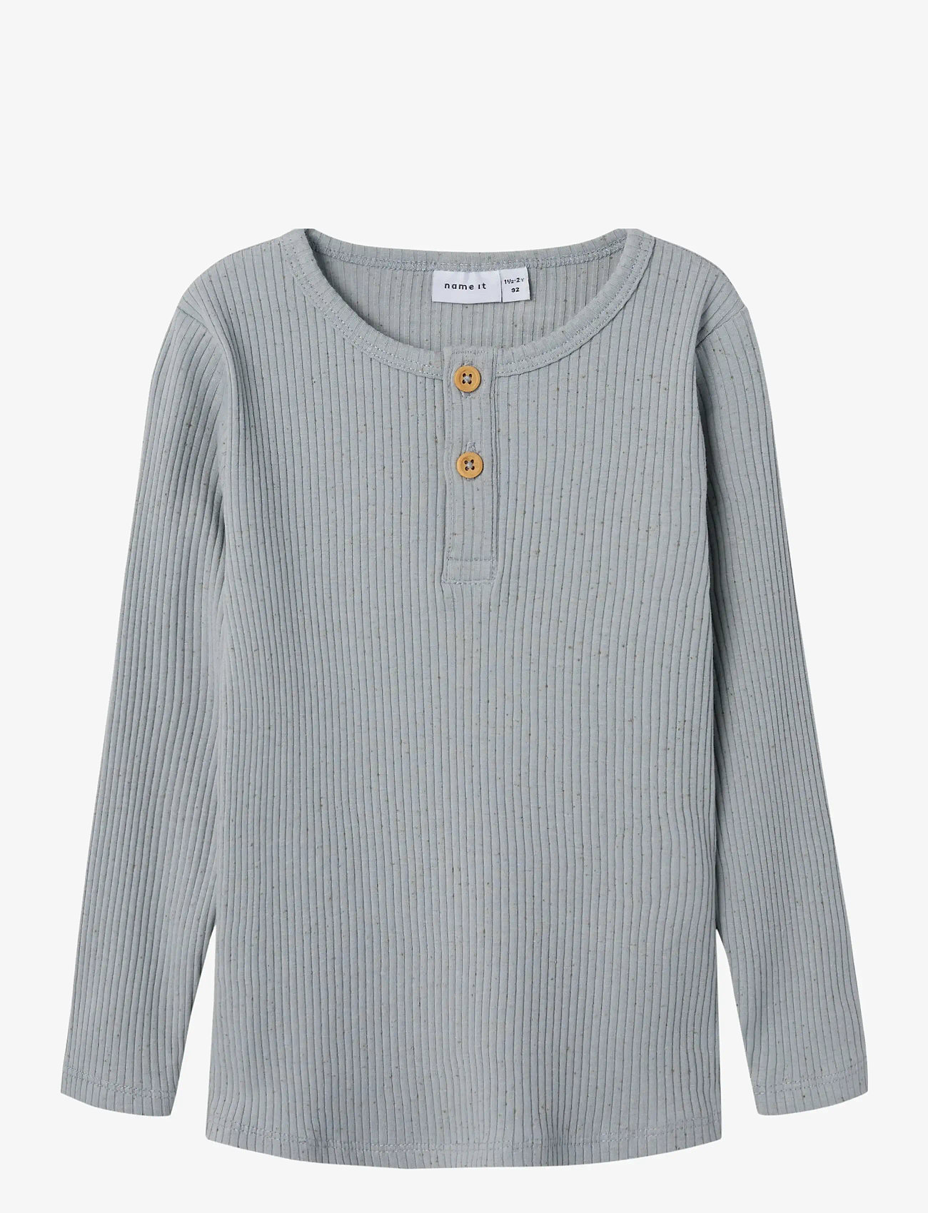 name it - NMMBART LS SLIM TOP - pikkade varrukatega t-särgid - quarry - 0