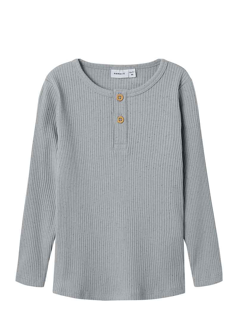 name it - NMMBART LS SLIM TOP - pikkade varrukatega t-särgid - quarry - 0