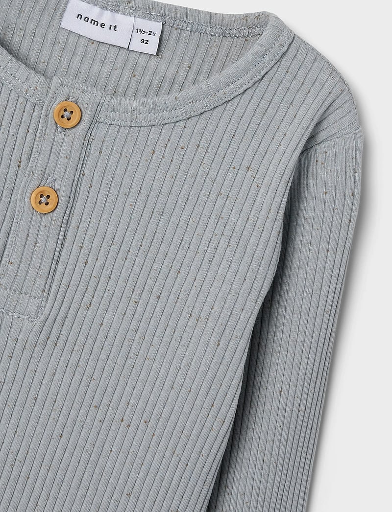 name it - NMMBART LS SLIM TOP - pikkade varrukatega t-särgid - quarry - 2