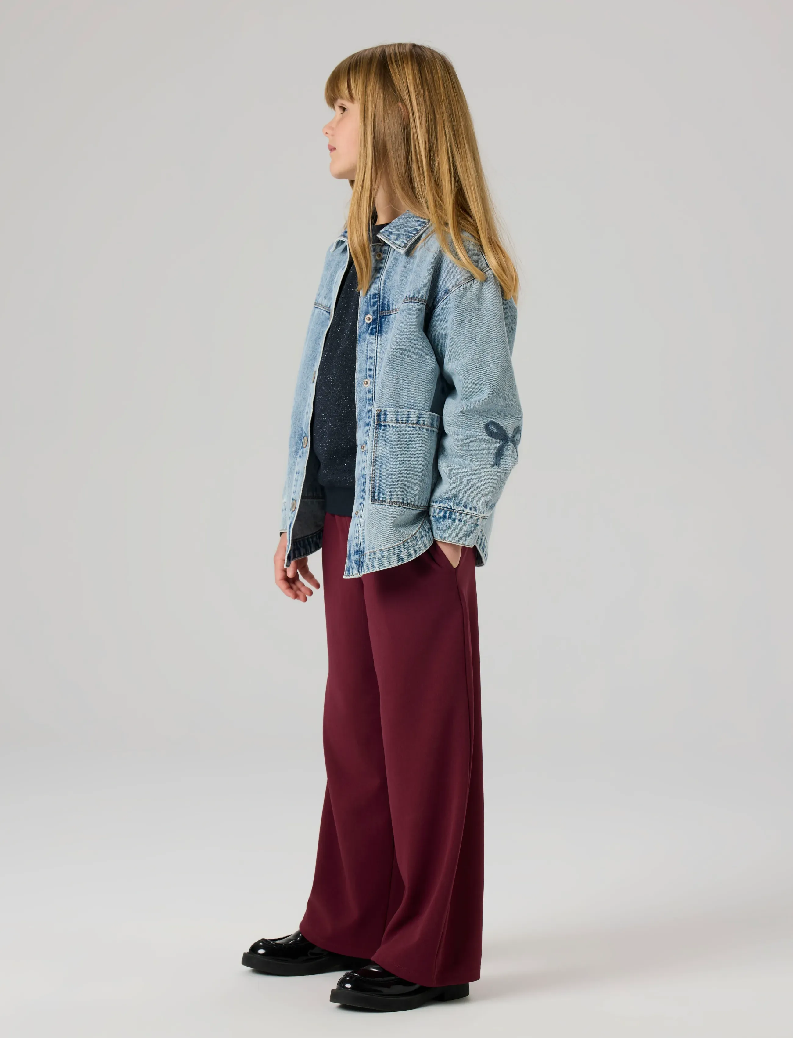 name it - NKFGLORIA DNM EMB JACKET 7511-ZA T - denim & corduroy - medium blue denim - 4