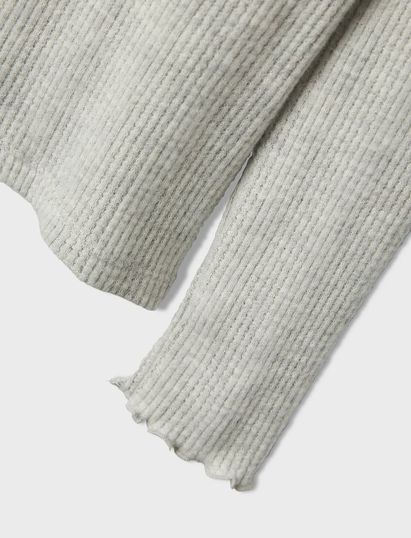 name it - NKFTULPU LS XSL TOP - langærmede t-shirts - light grey melange - 3