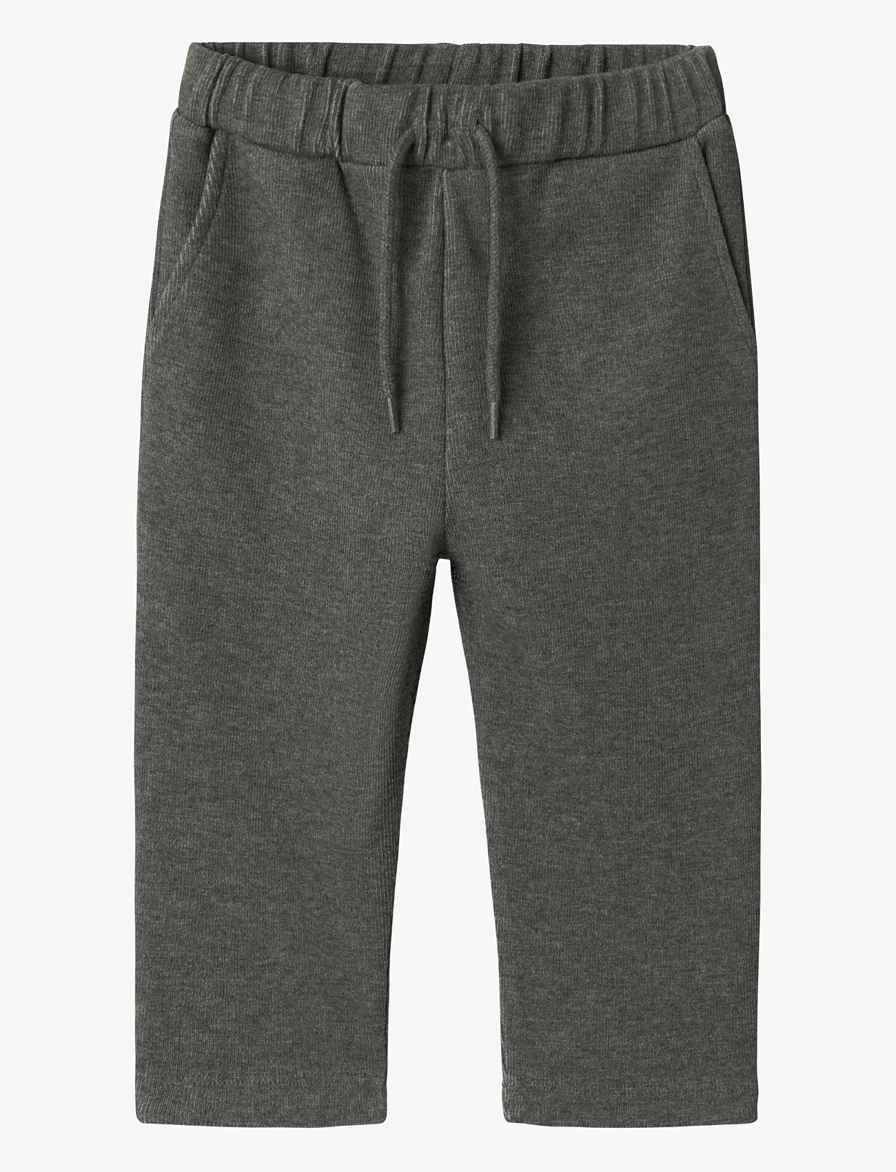 name it - NMMTAMMES NREG SWEAT PANT UNB - jogginghosen - dark grey melange - 0