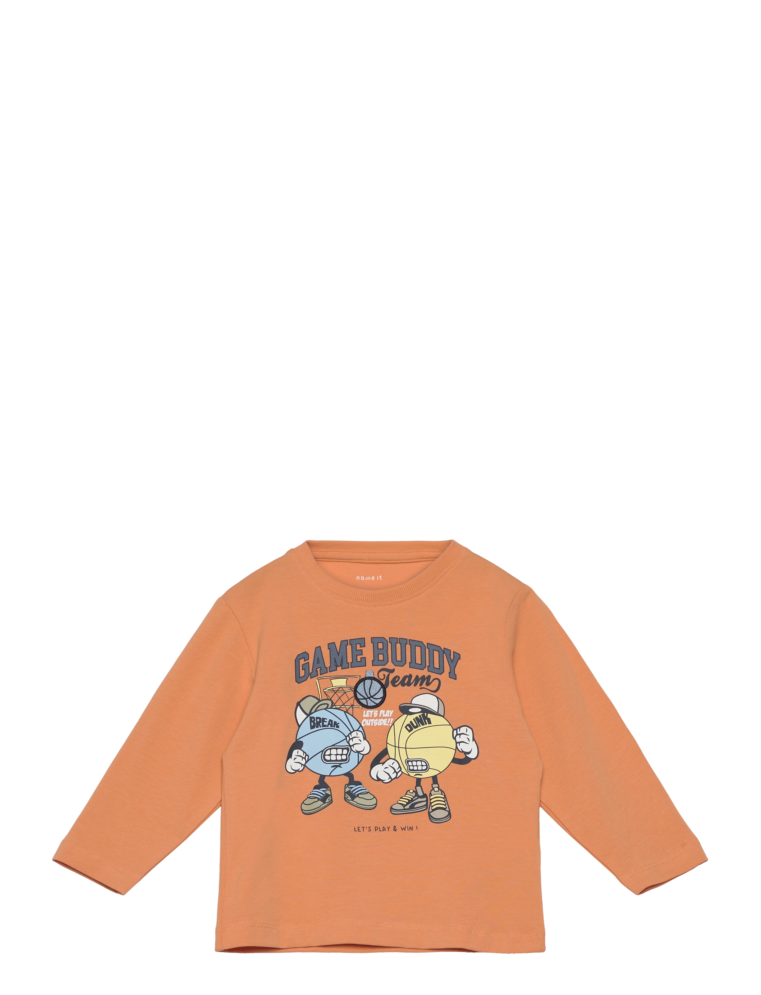 name it Nmmthorhim Nreg Ls Top Box, 98, T-shirts, Orange - Long-sleeved Kinder