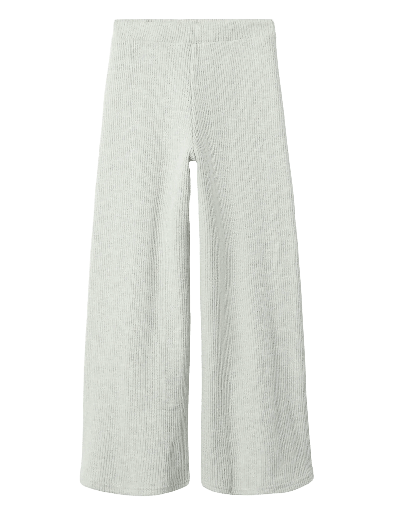 name it - NKFTULPU WIDE PANT - shop op leeftijd - light grey melange - 1
