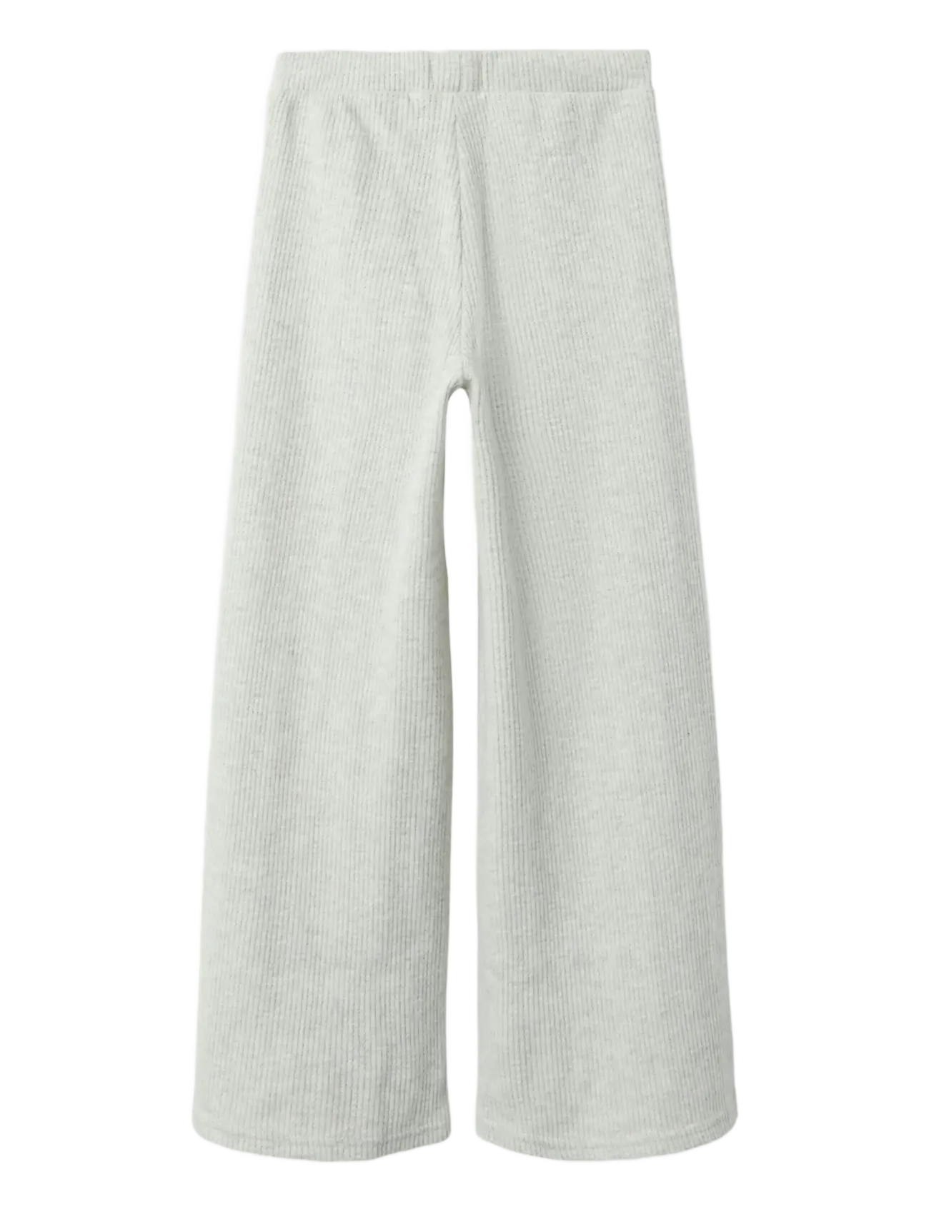 name it - NKFTULPU WIDE PANT - byxor - light grey melange - 2