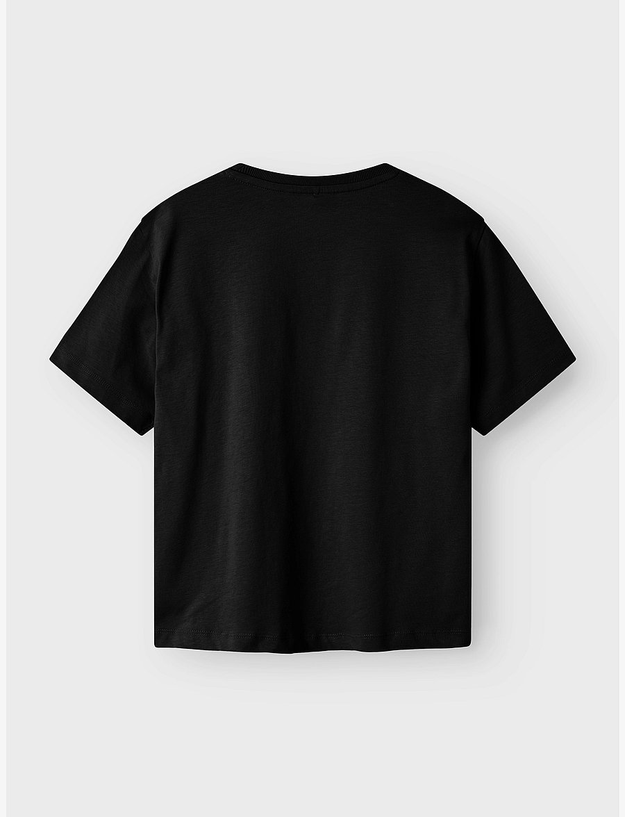 name it - NKMVOBBO SS NREG TOP NOOS - kurzärmelige - black - 1
