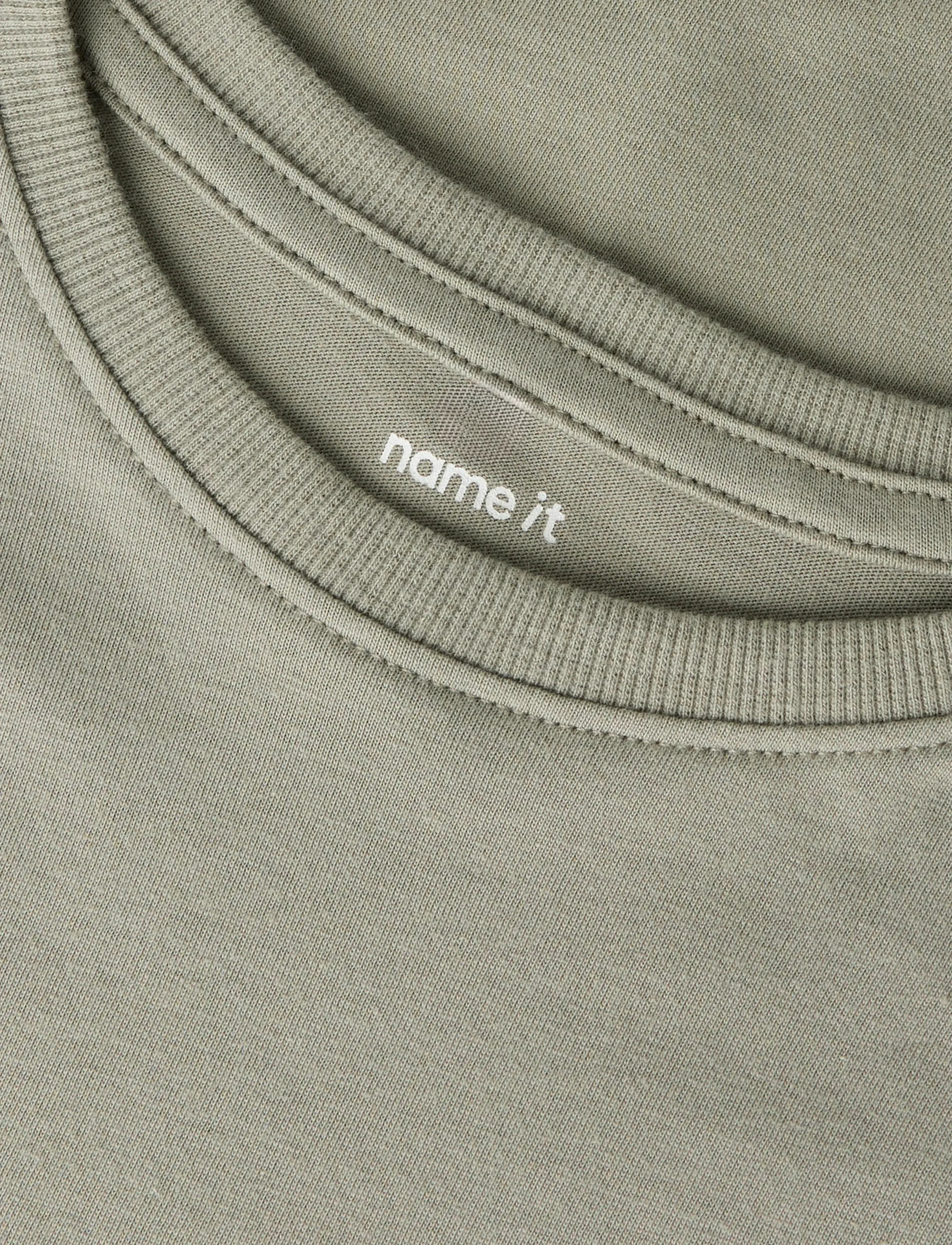 name it - NKMVOBBO SS NREG TOP NOOS - lühikeste varrukatega t-särgid - shadow - 2