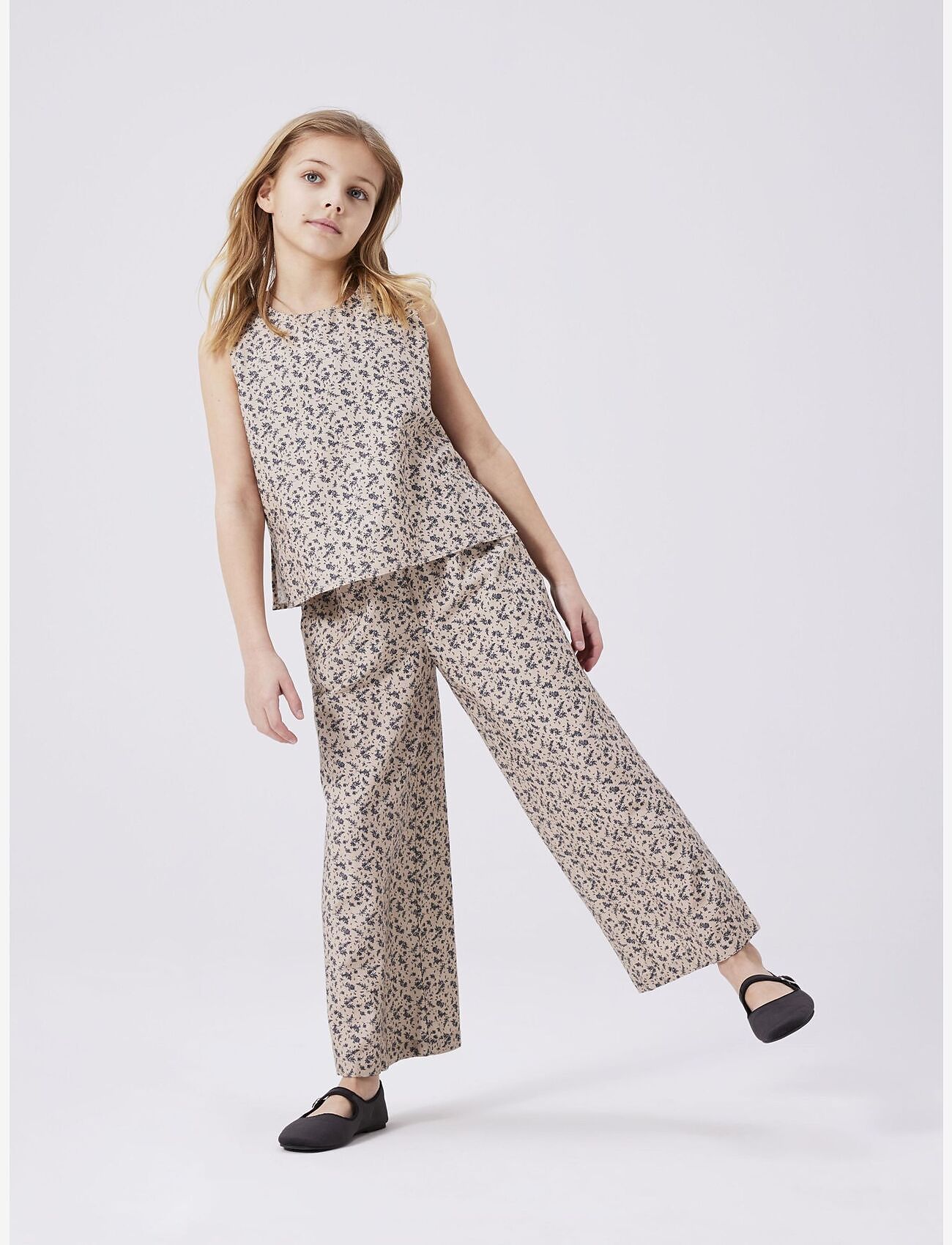 name it - NKFJASILLA WIDE PANT - peyote - 5