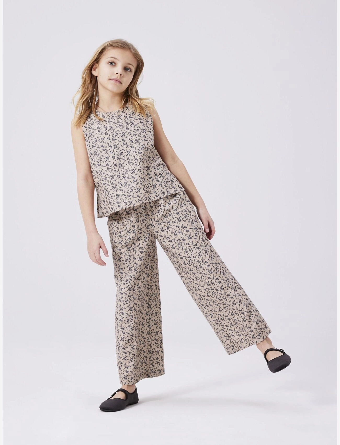 name it - NKFJASILLA WIDE PANT - peyote - 5