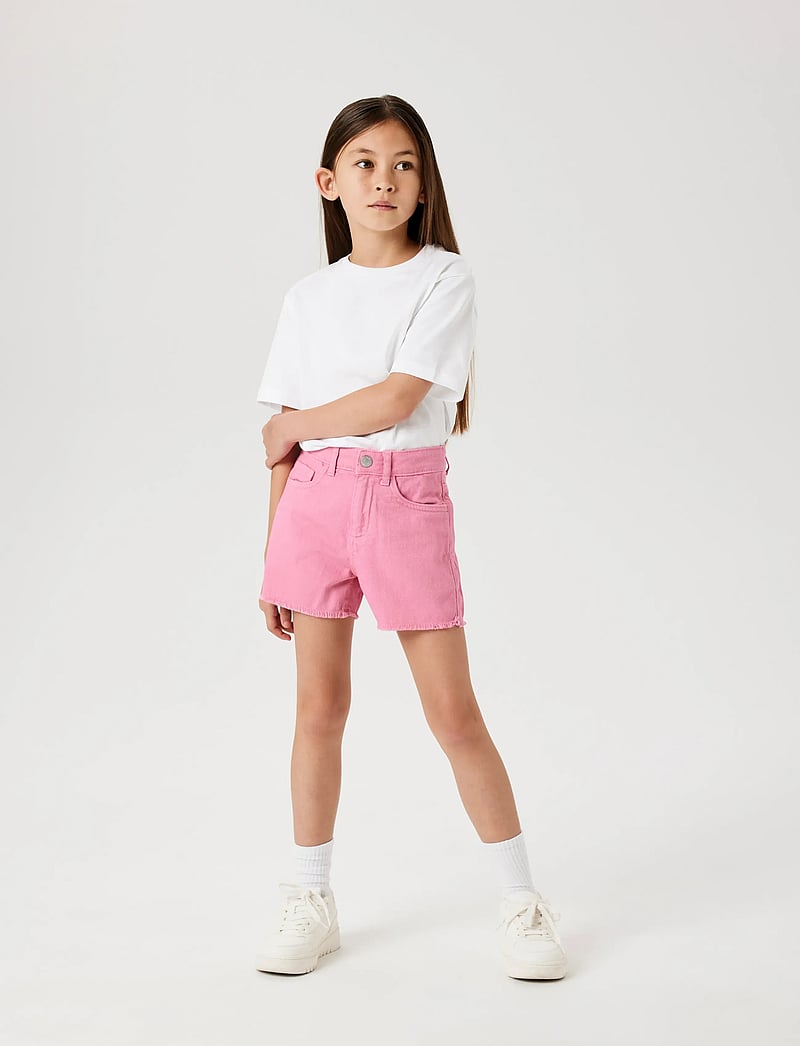 name it - NKFROSE MOM TWI SHORTS 3248-TW TB NOOS - jeansowe szorty - aurora pink - 4