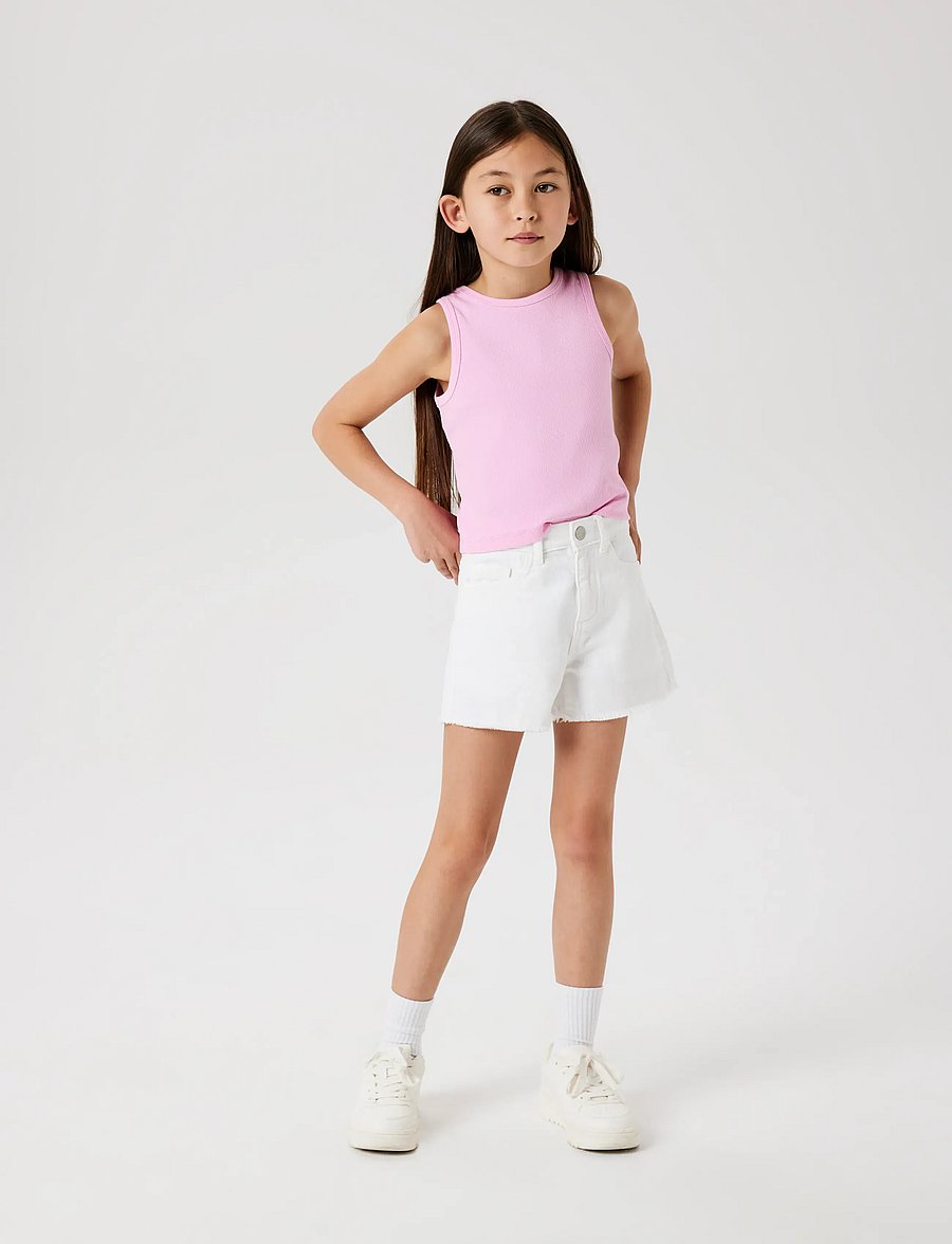 name it - NKFROSE MOM TWI SHORTS 3248-TW TB NOOS - jeansshorts - lucent white - 4